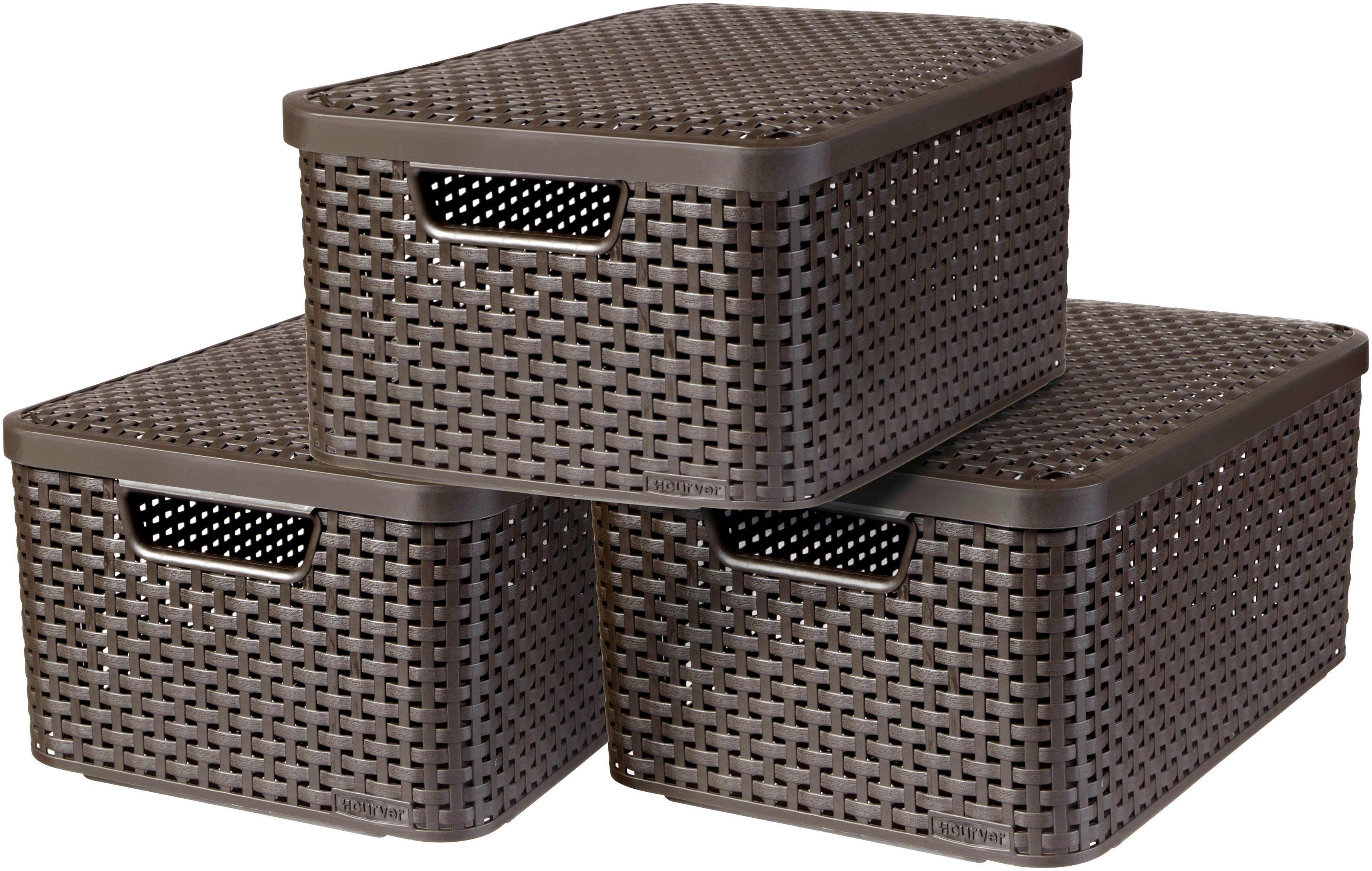 CURVER Aufbewahrungsbox »STYLE Box M«, 3´erSet OTTO
