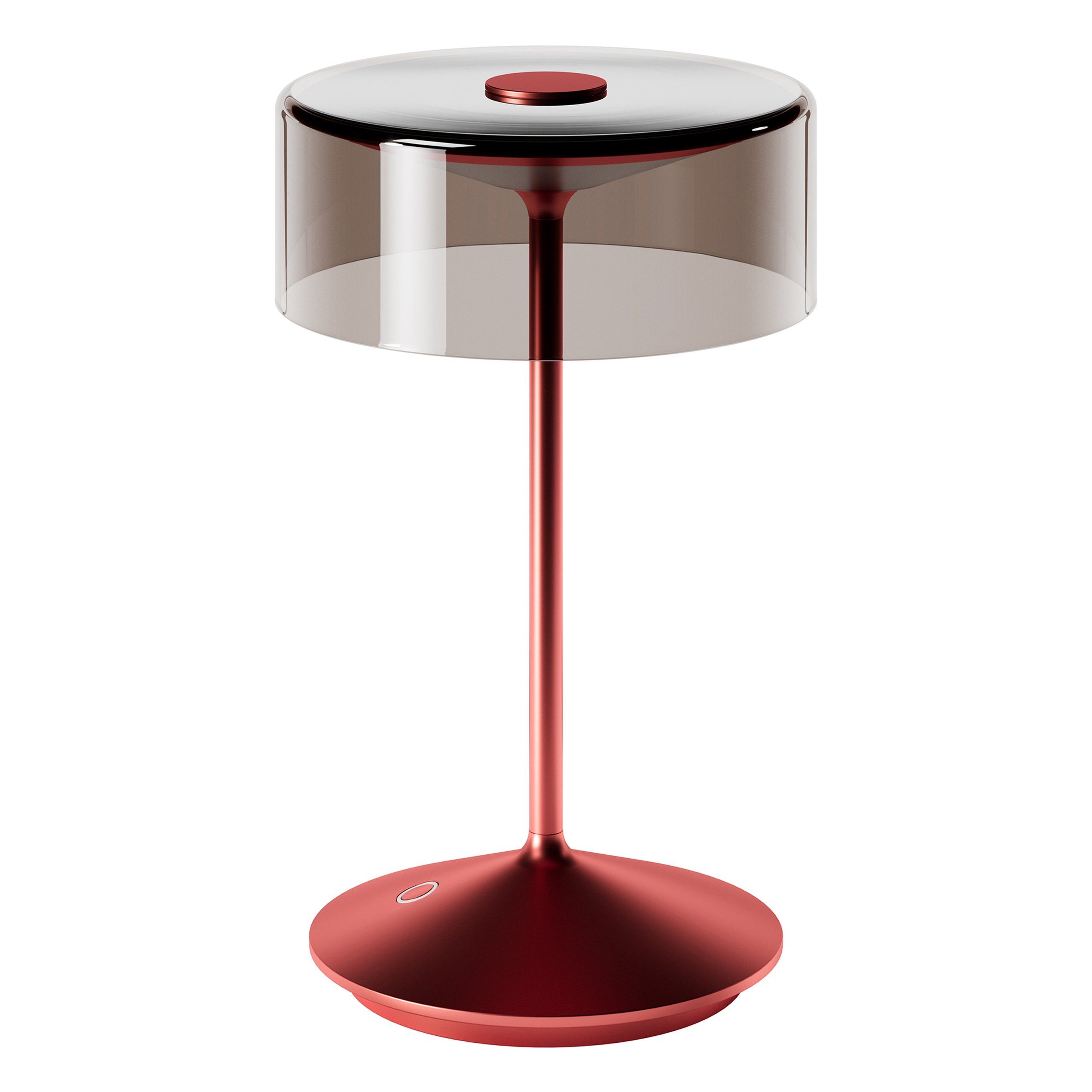 SIGOR LED Tischleuchte Akku-Glasleuchte NUMOTION kirschrot, Dimmbar, LED fe günstig online kaufen