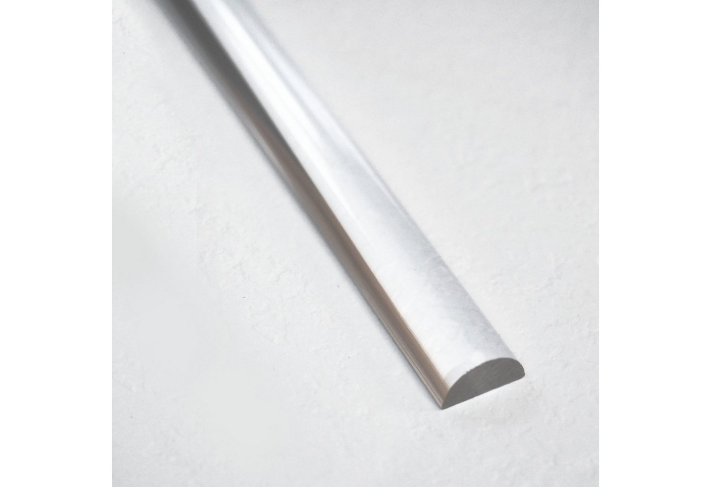 WITEN&NOCK Duschdichtung Acryldichtung Acrylstab Wasserabweiser Halbrundstab Schwallschutz, L: 80 cm, L: 80 - 200 cm