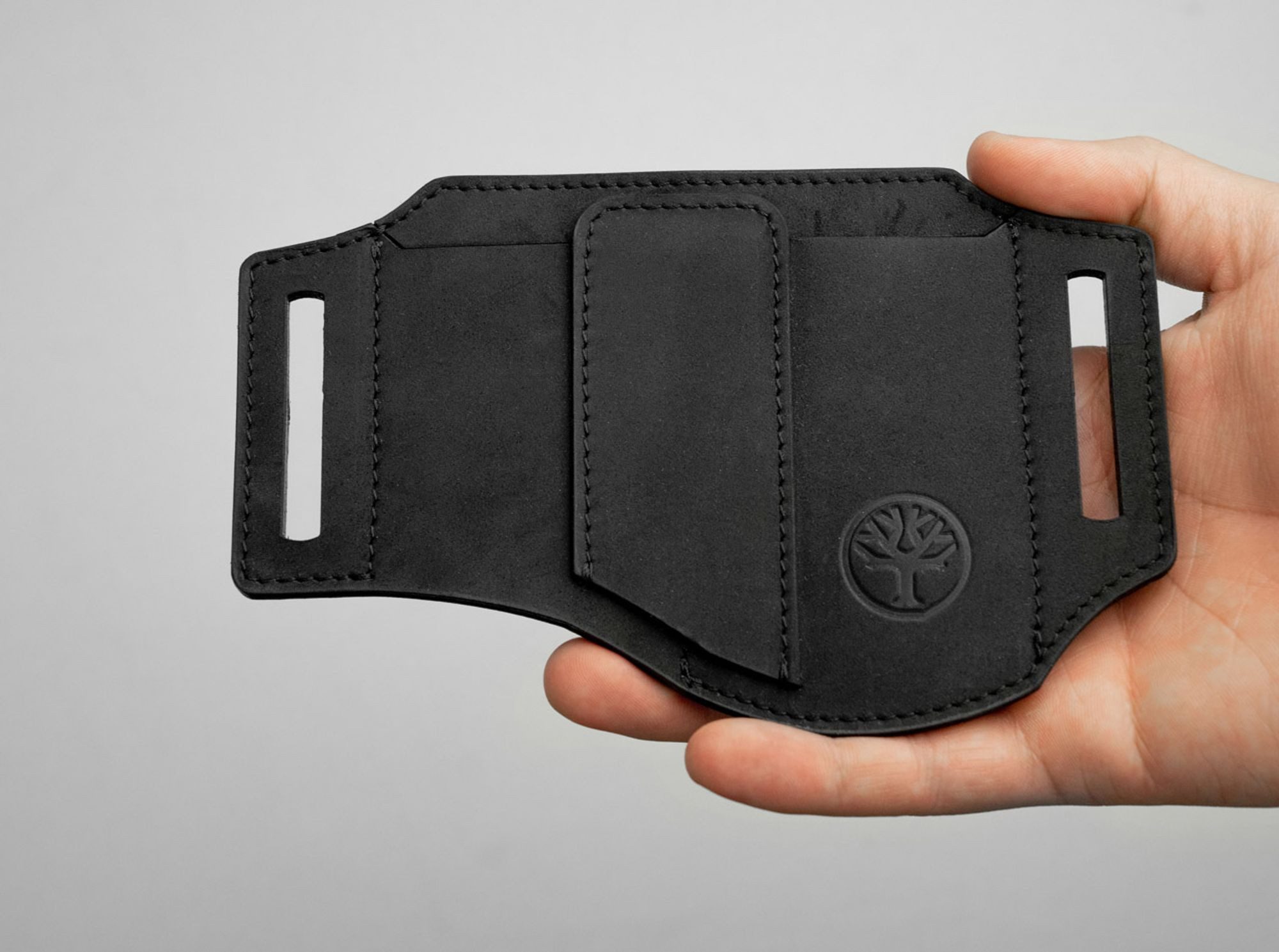 Böker Manufaktur Solingen Taschenmesser Böker Manufaktur Solingen Lederholster ED-Three Schwarz
