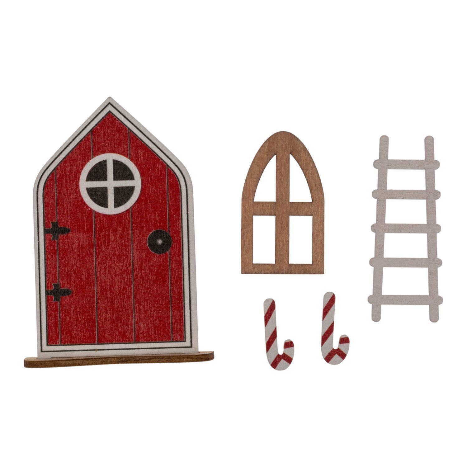 Out of the Blue Dekofigur Weihnachtselfen Tür-Set Dekoartikel - Weihnachtsd günstig online kaufen