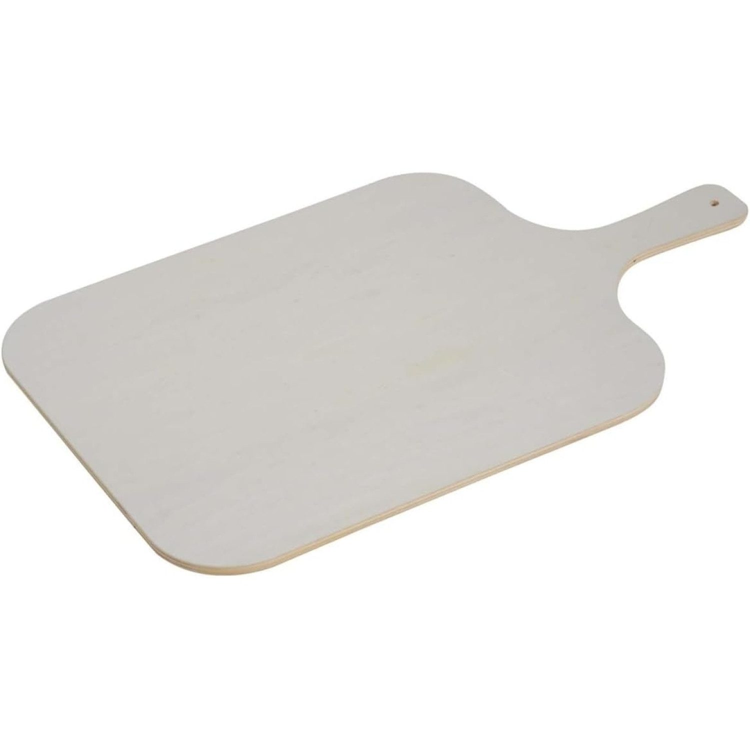 KESPER® Servierbrett Kesper Flammkuchenbrett mit Tragegriff - Pappelholz 38 x 32 cm Länge, (1-St)