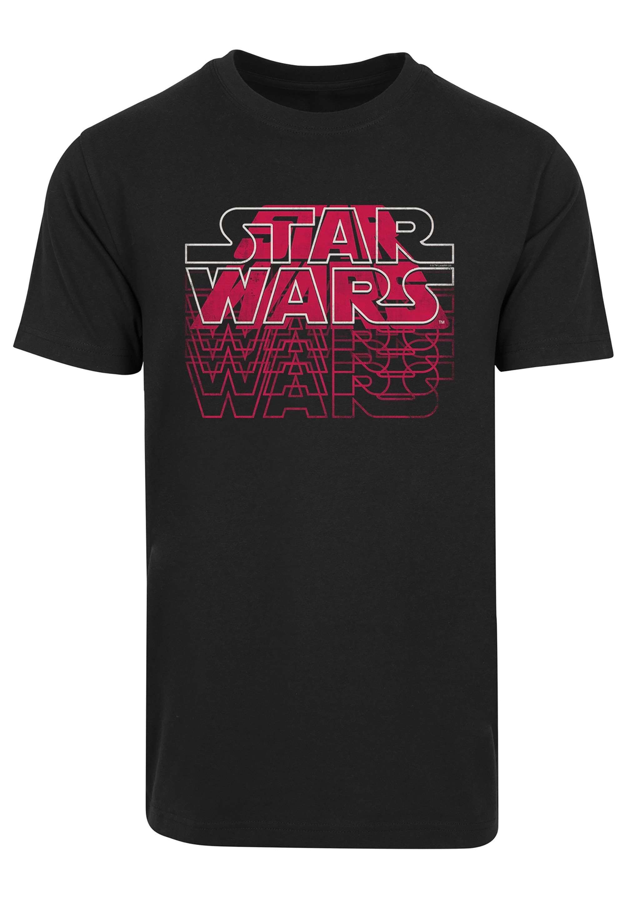 F4NT4STIC T-Shirt mit Sterne weicher hohem Baumwollstoff Wars Star Premium Logo Print, der Tragekomfort - Sehr Blended Krieg