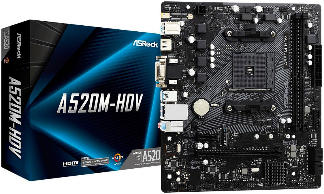 Asrock A520M-HDV Mainboard