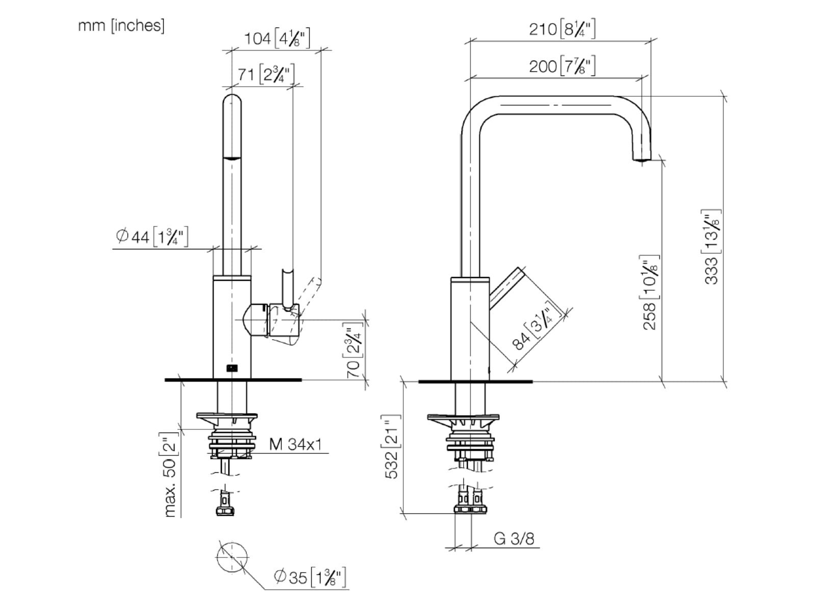 Dornbracht Küchenarmatur (1-St) 33800861-99