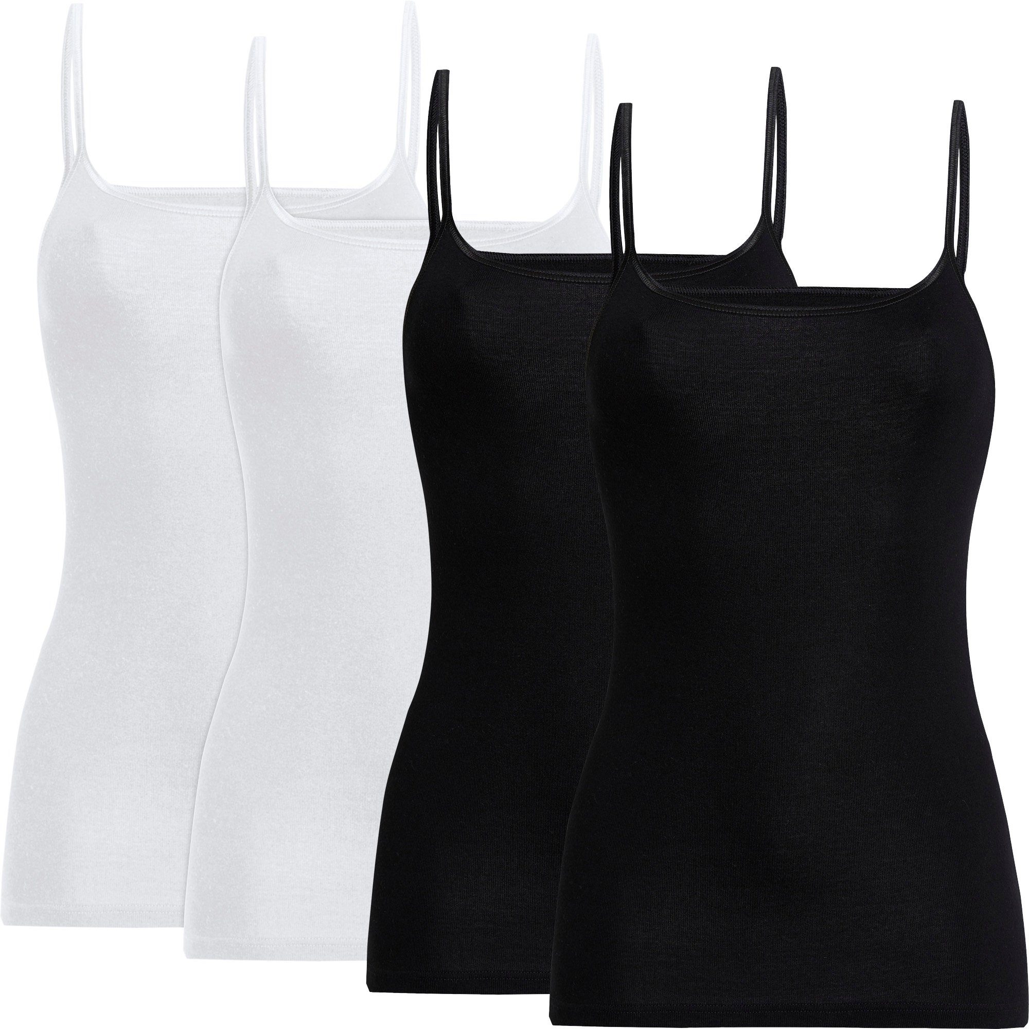 Unterhemd Damen-Unterhemd 4er-Pack
