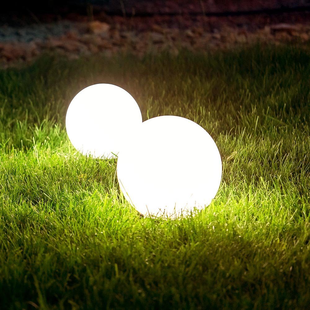 s.luce Dekolicht Garten Außenkugel Globe pro langlebig Weiß