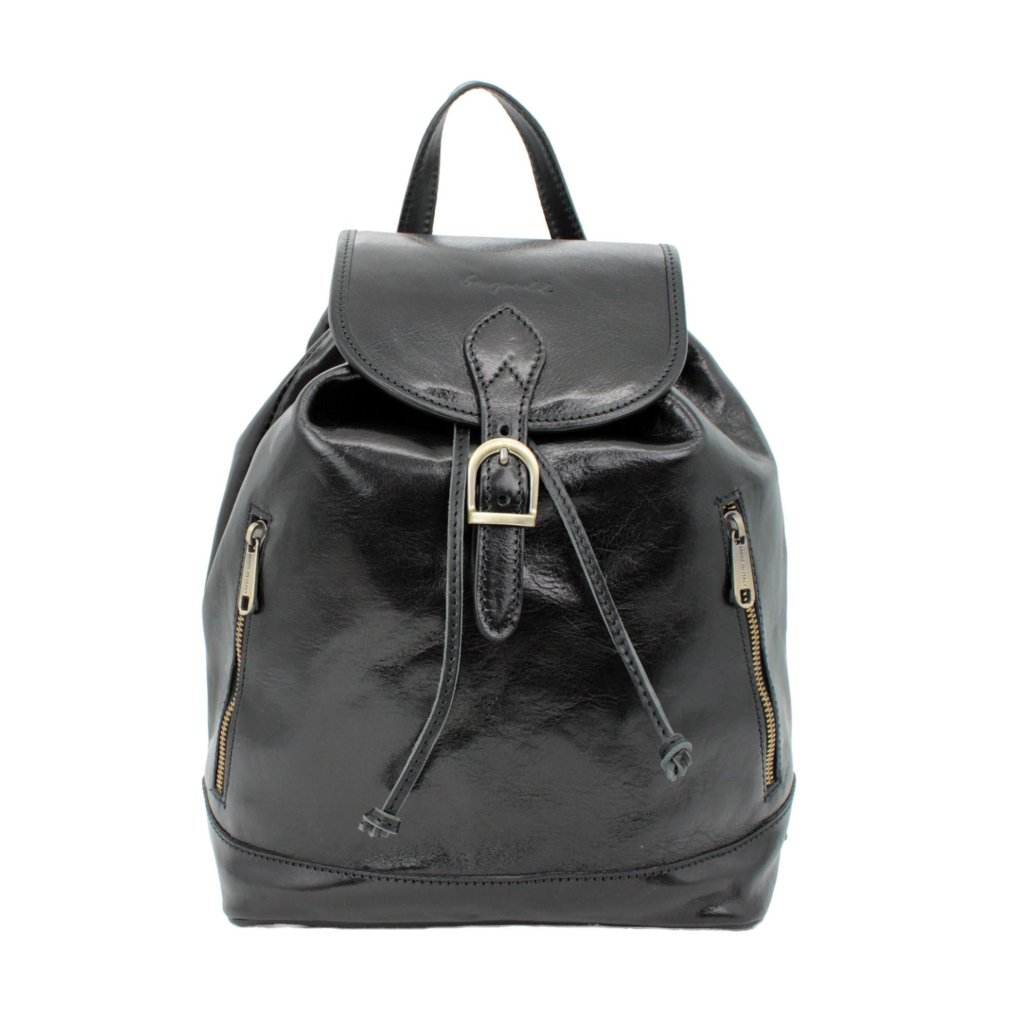 bupell Cityrucksack Violetta, City Business Backpack aus pflanzlich gegerbtem Leder