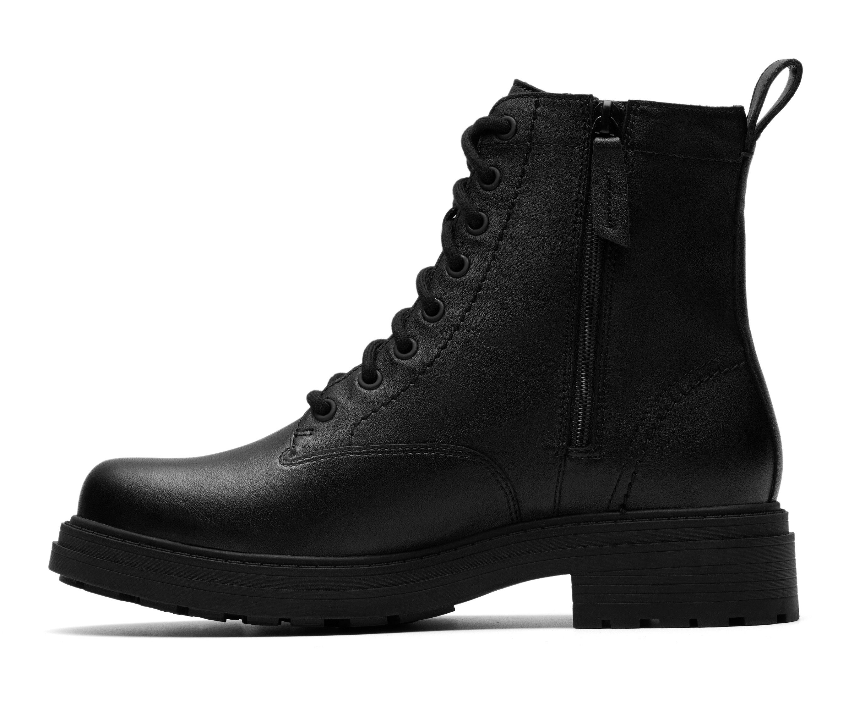 Clarks Orinoco 3 Style Schnürboots Stiefel, Schnürboots mit Blockabsatz