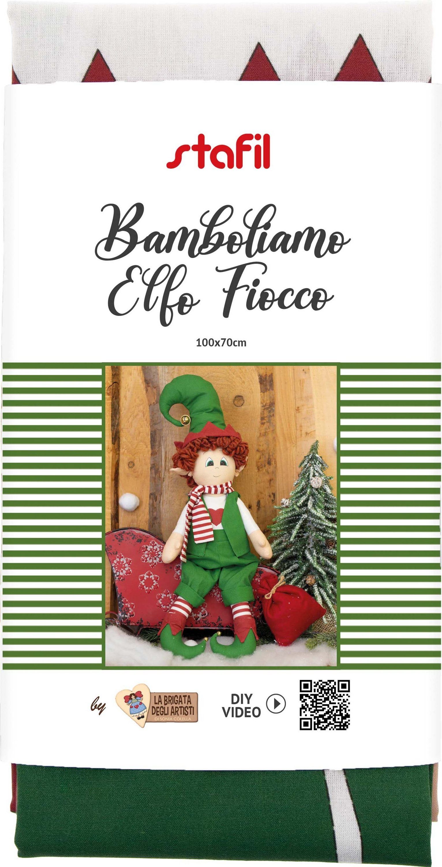 stafil Anziehpuppe Nähset Elf Schneeflocke, 100 cm x 70 cm