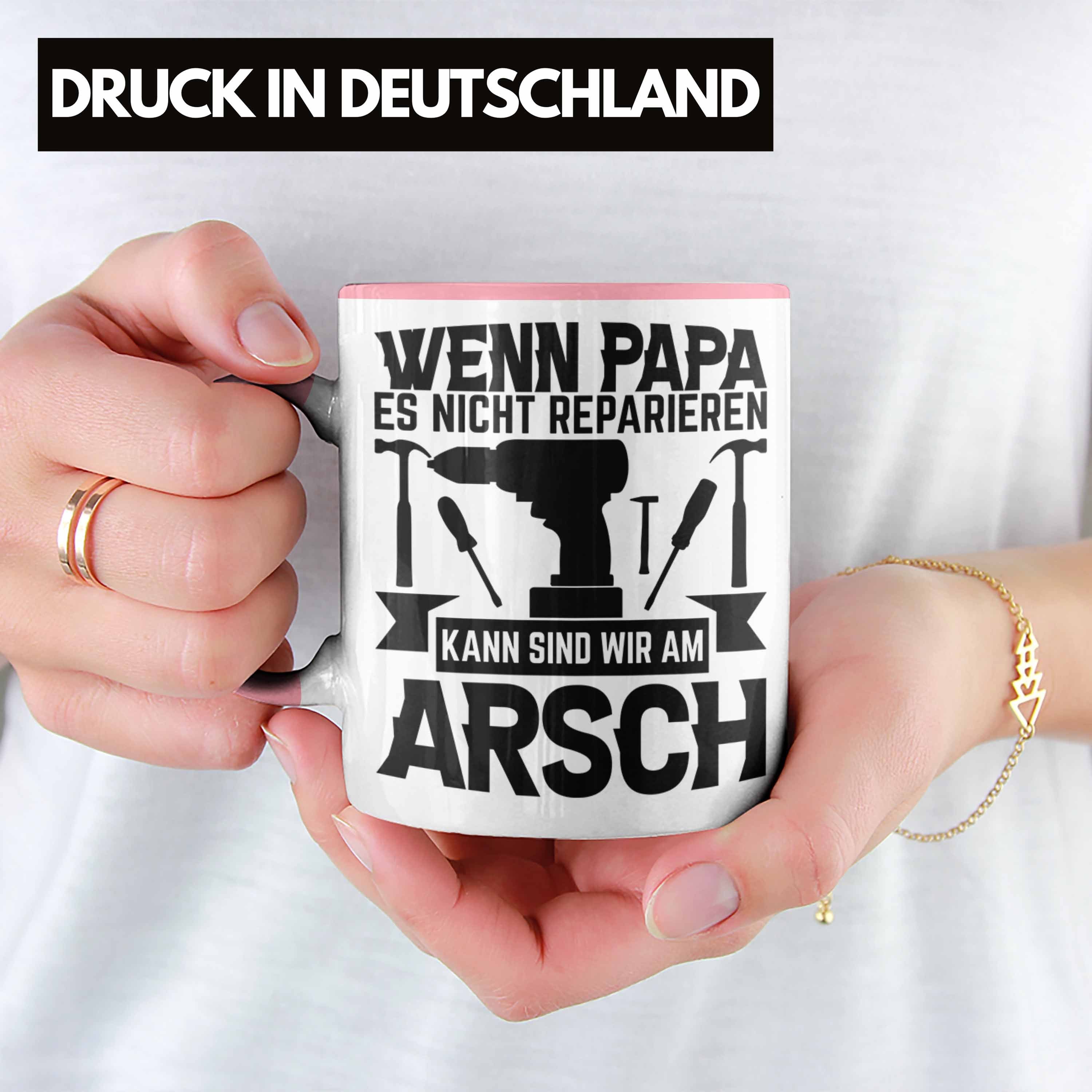 Vatertag Tasse Papa Tasse Papa Trendation Kann Geschenk Es Rosa Gesche Nicht Wenn Reparieren