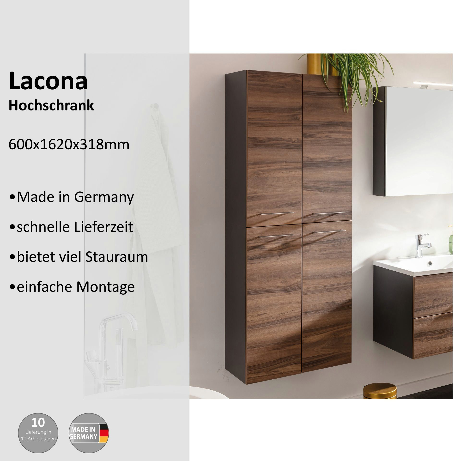 welltime Hochschrank Lacona