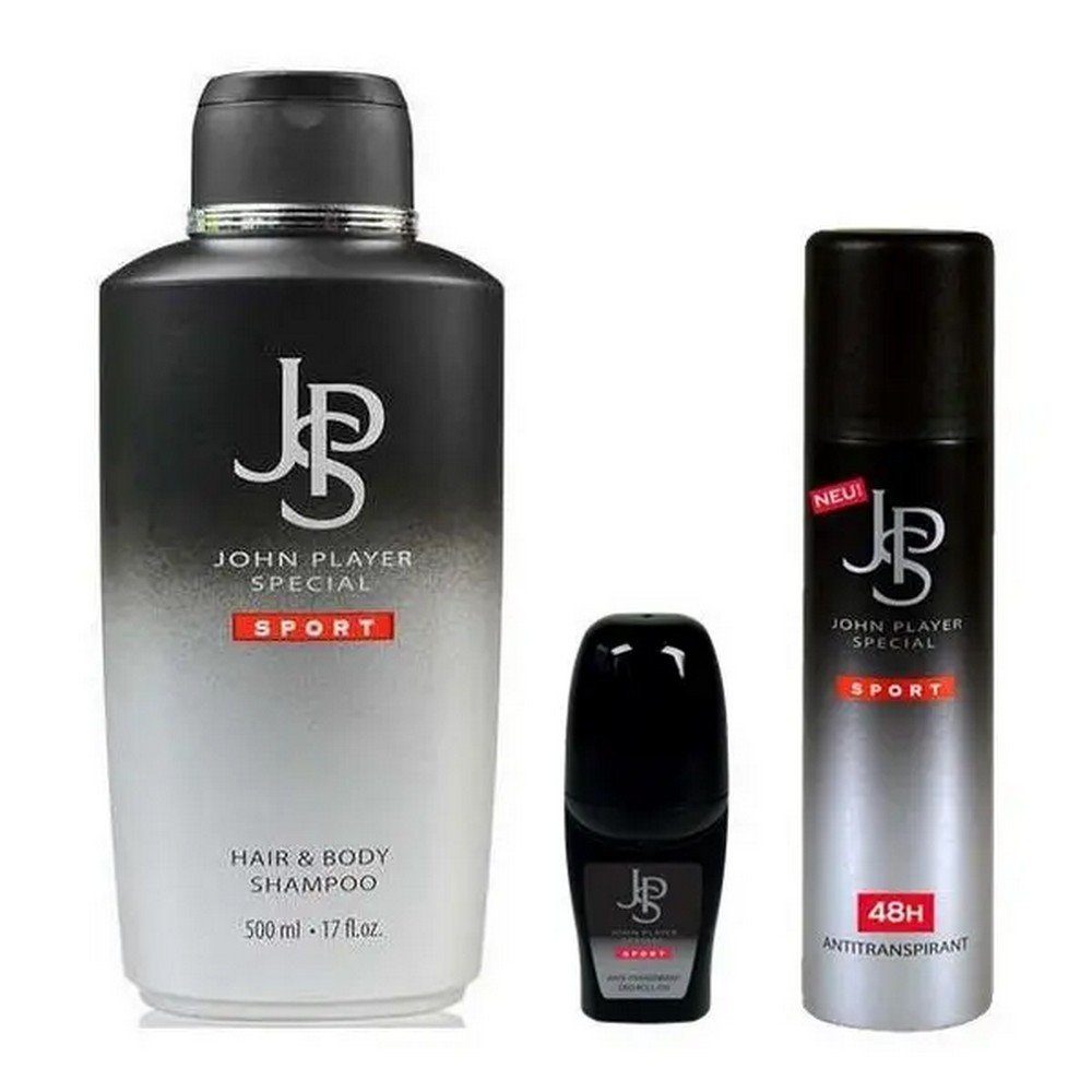 Haarshampoo Sport Shampoo 500ml & Deospray 150ml & Deo Roll-On 50 ml