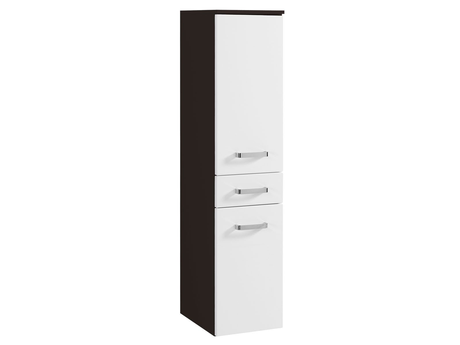 Midischrank 30 Bologna von Held Möbel Weiß Hgl / Graphit günstig online kaufen