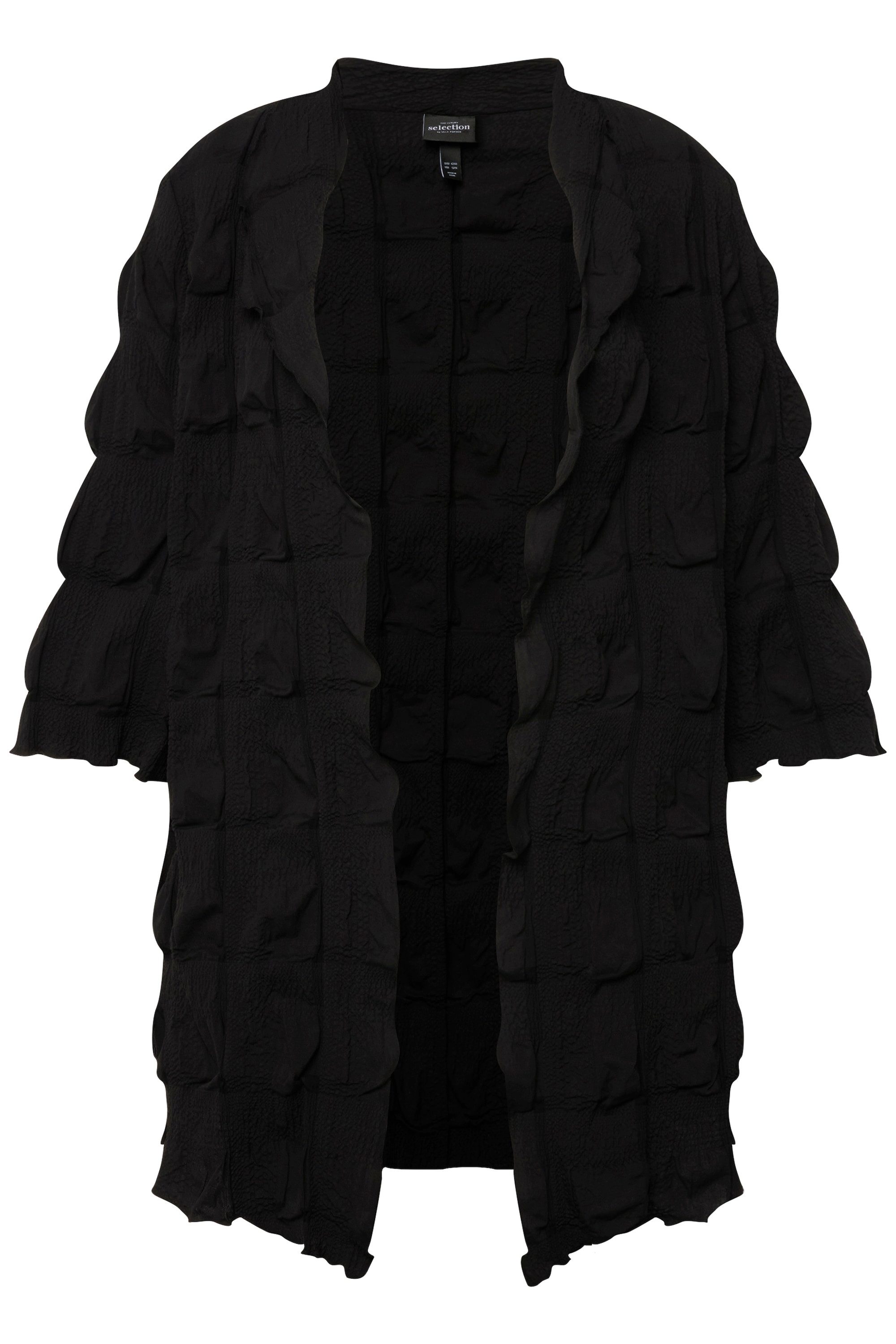 Ulla Popken Sommerjacke Jacke 3D-Struktur A-Linie günstig online kaufen