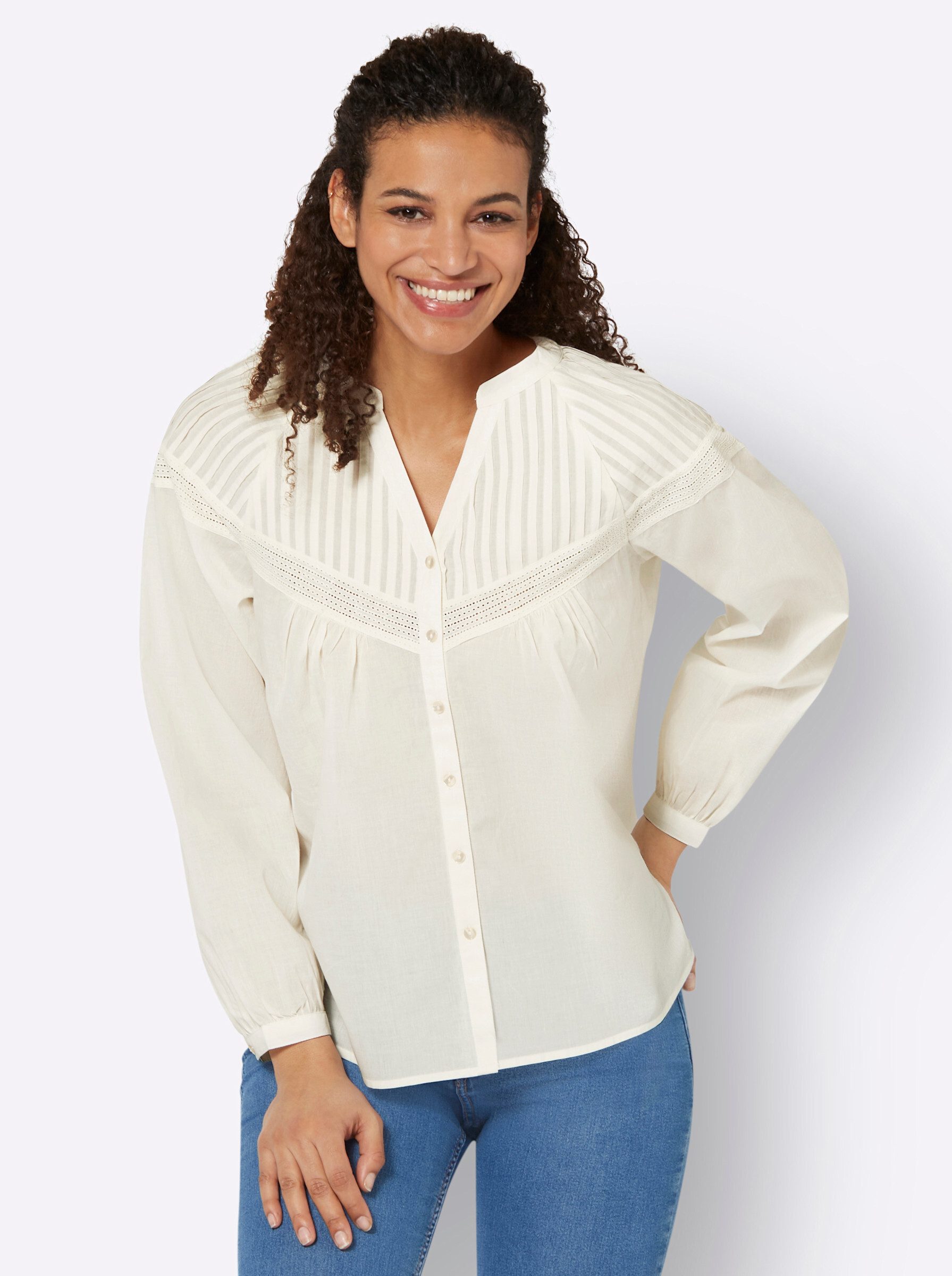 Witt Klassische Bluse Langarmbluse . günstig online kaufen