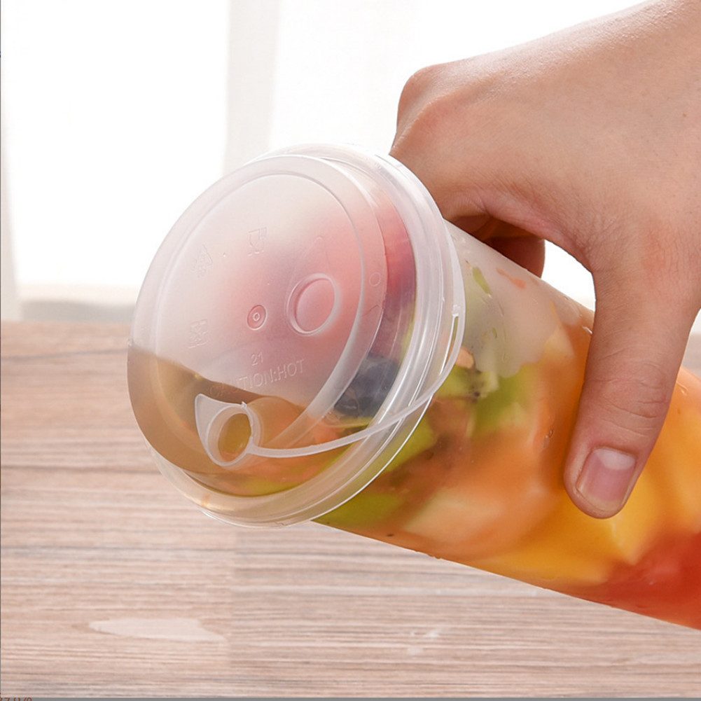 KingLux Mehrwegbecher 50 Stück 500ml Partybecher Set mit Deckel für Getränke und Events, Polypropylen, (50-tlg., 50stk.Partybecher Set), mit Deckel – Bild 5 von 5