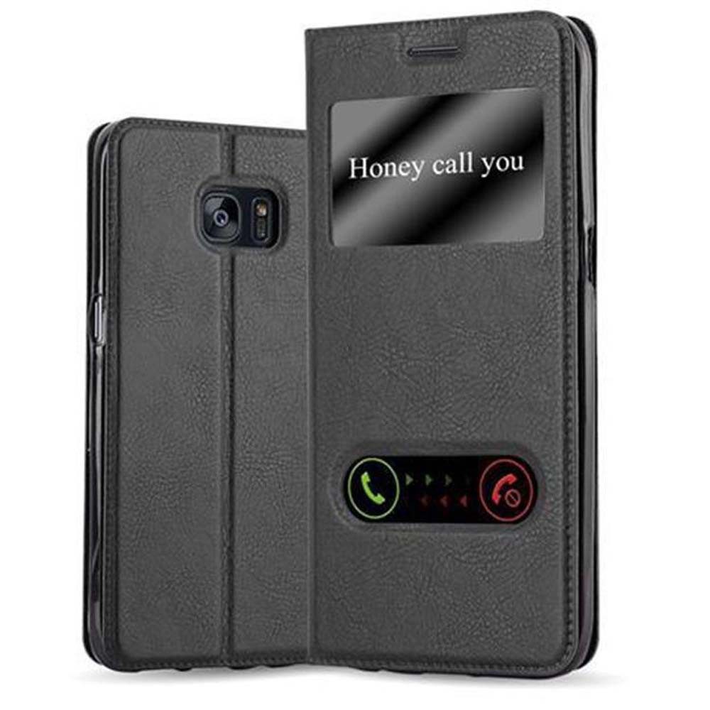 Cadorabo Handyhülle für Samsung Galaxy S7 EDGE Hülle Samsung Galaxy S7 EDGE, Klappbare Handy Schutzhülle - Hülle - mit Standfunktion und Kartenfach