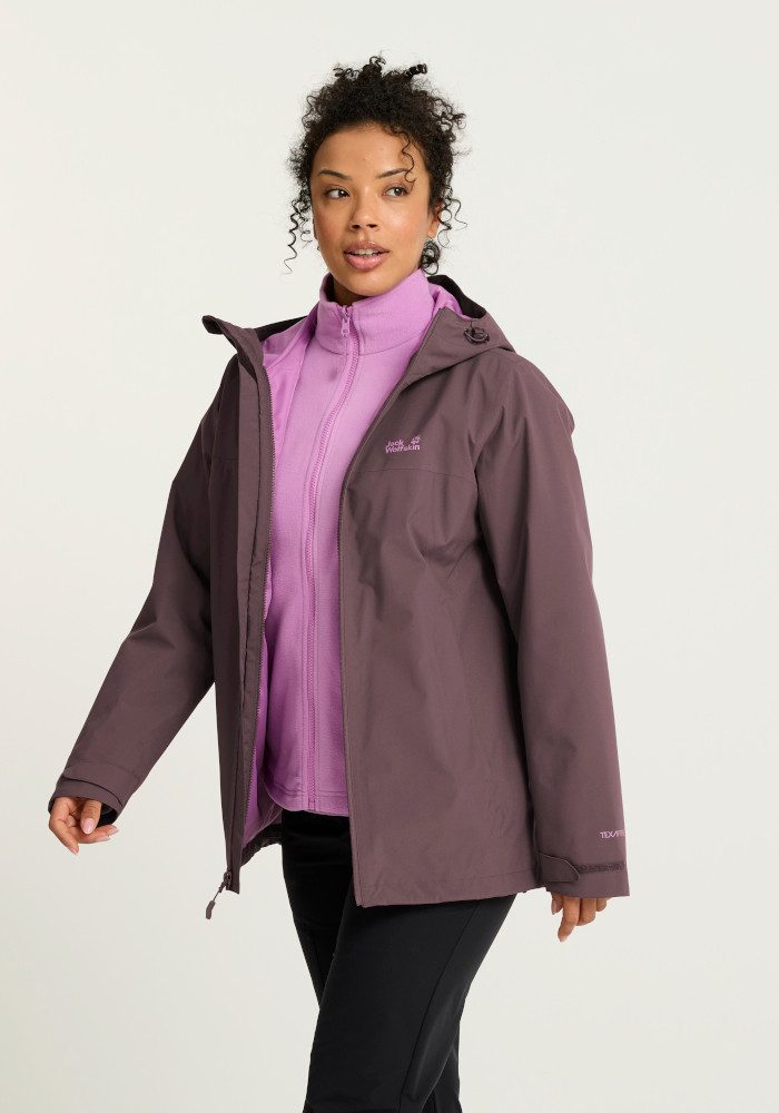Jack Wolfskin 3-in-1-Funktionsjacke MOONRISE 2 3IN1 JKT W 3-in-1-Funktionsjacke, für Wandern und andere Outdoor-Aktivitäten