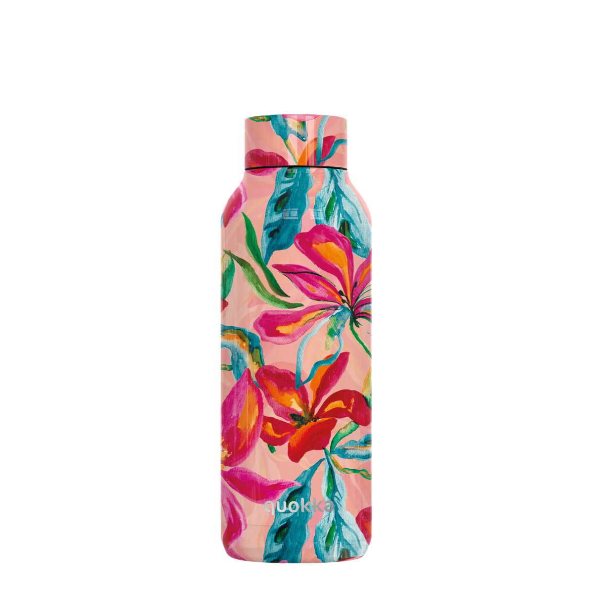Quokkabottle Trinkflasche Quokka 510 ml TROPICAL BLOOM Edelstahl Doppelwandig Heiß Kalt isoliert