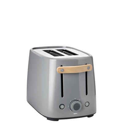 Stelton Toaster Emma, 2 kurze Schlitze, für 2 Scheiben, 2-Scheiben-Toaster, mit 7 Bräunungsstufen, Bagel-Funktion
