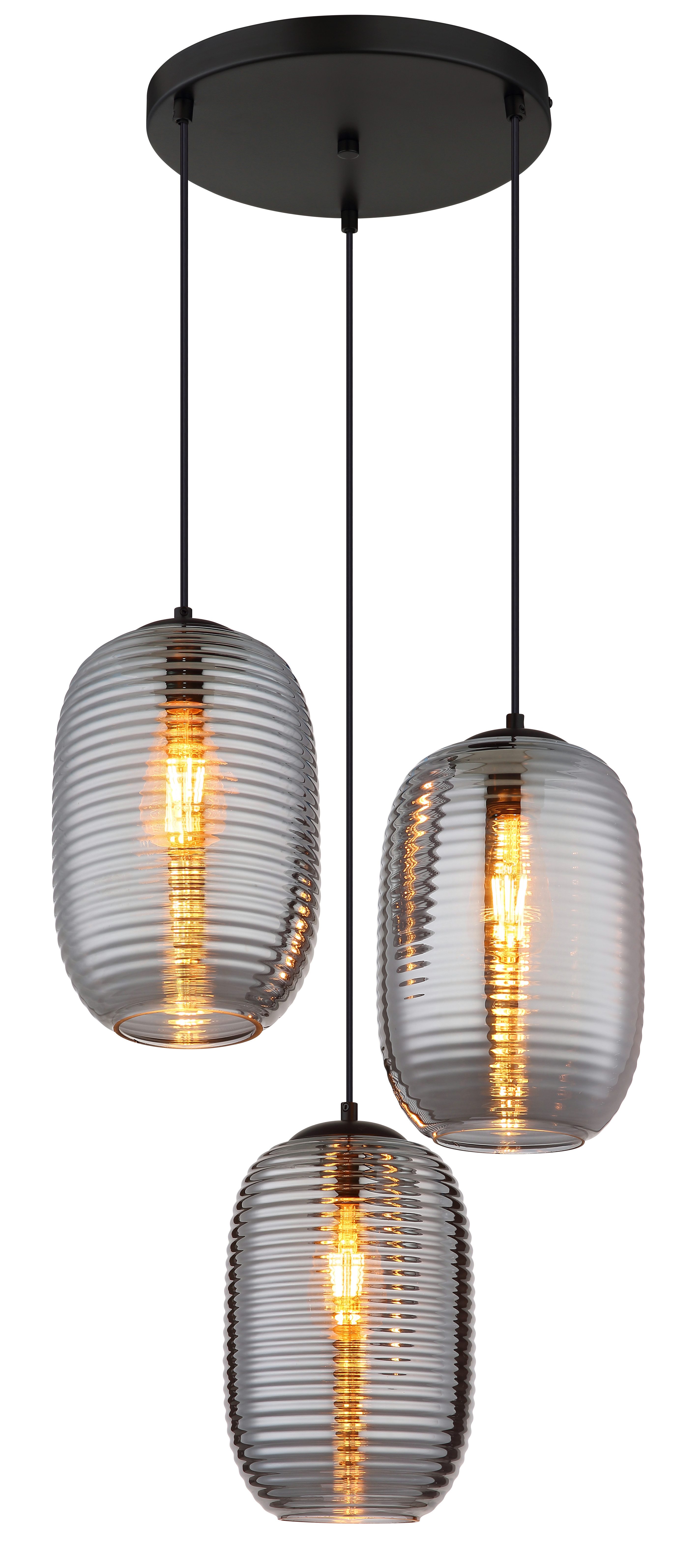 GLOBO LIGHTING Hängeleuchte JEFREY, ohne Leuchtmittel, Hängelampe Esszimmer-Leuchte Esstischleuchte Wohnzimmer