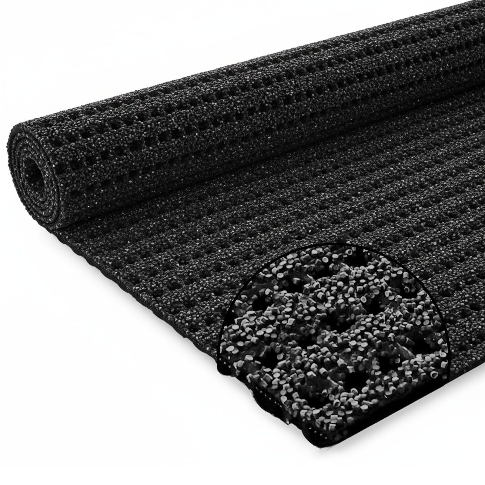 etm Vinylboden Sicherheitsmatte PVC-Granulat-Körner, 15 Größen, Antirutschmatte, gegen Glätte