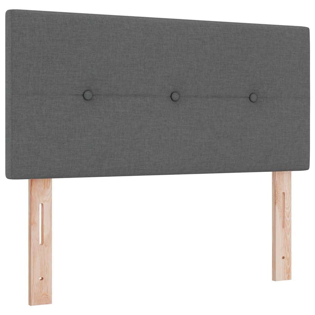 vidaXL Kopfteil Kopfteil mit Kopfteil Dunkelgrau 90 cm Stoff, (1 St)