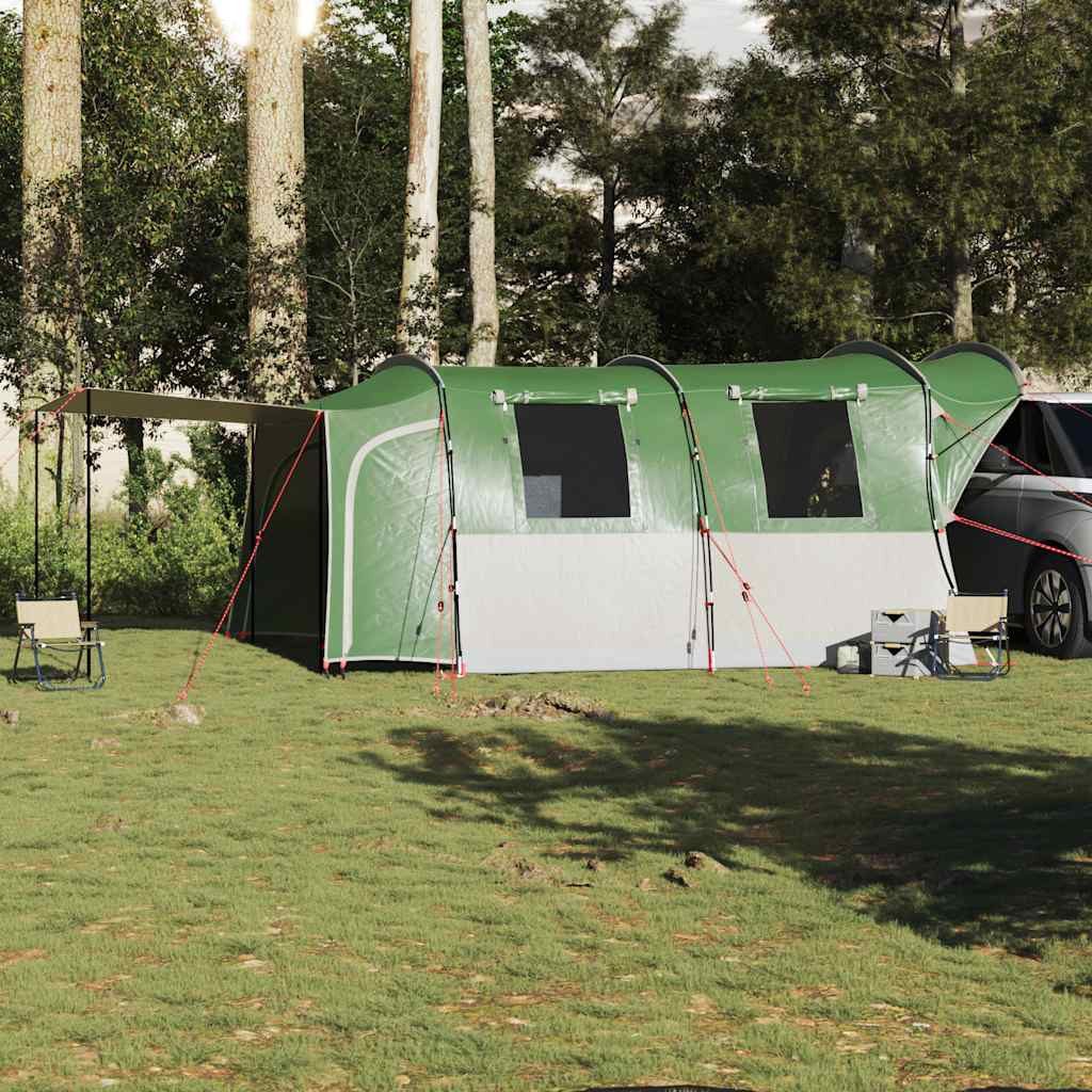 furnicato Buszelt Autozelt 435 x 320 x 213 cm Grün, Wetterfestes Campingzelt mit Schlafkabine und versiegelten Nähten