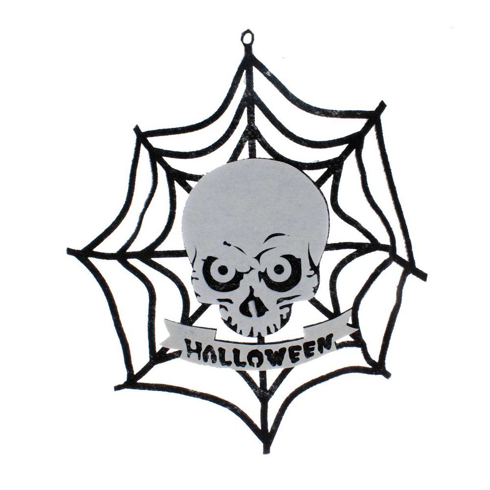 MICA Dekofigur Spinnennetz mit Totenkopf - günstig online kaufen