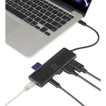 Renkforce Laptop-Dockingstation 8K oder Dual 4K USB-C® Dockingstation mit, USB-C® Power Delivery