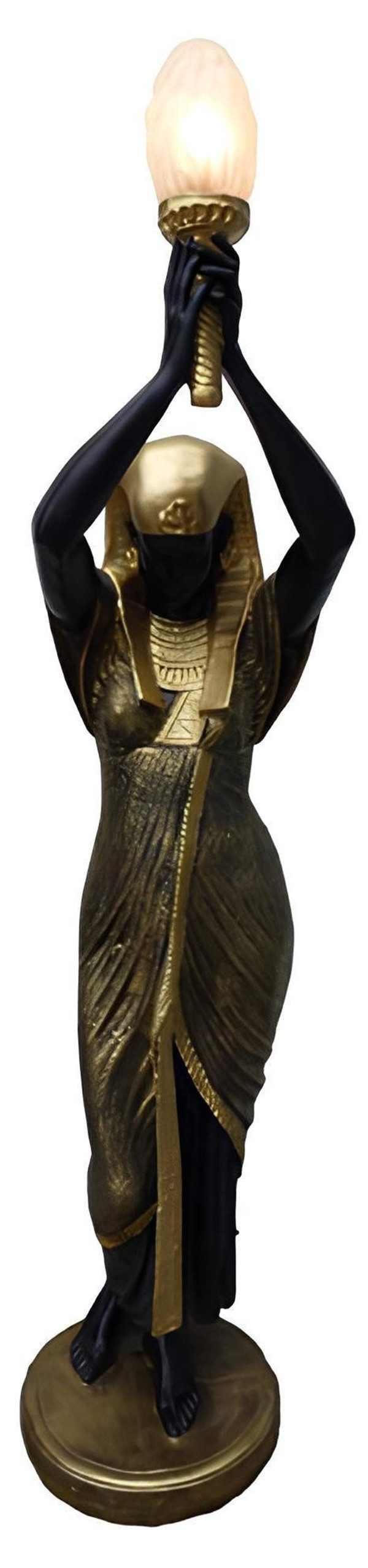 Xlmoebel Stehlampe Ägyptische Cleopatra-Skulptur als Stehleuchte aus Kunststein, Hergestellt in Europa