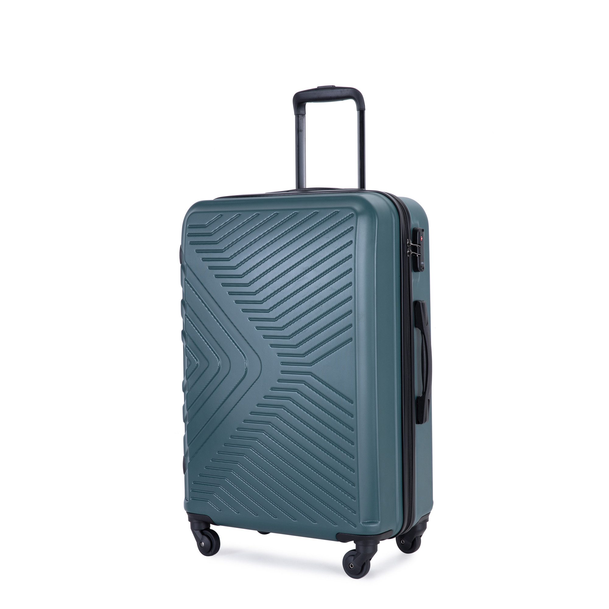 Travelhouse Trolleyset Bali, 4 Rollen, (Komplett Set, 3 tlg., 3-er Koffer Set), Inneinader stapelbar. Standfüße mit Hängefunktion M&L.