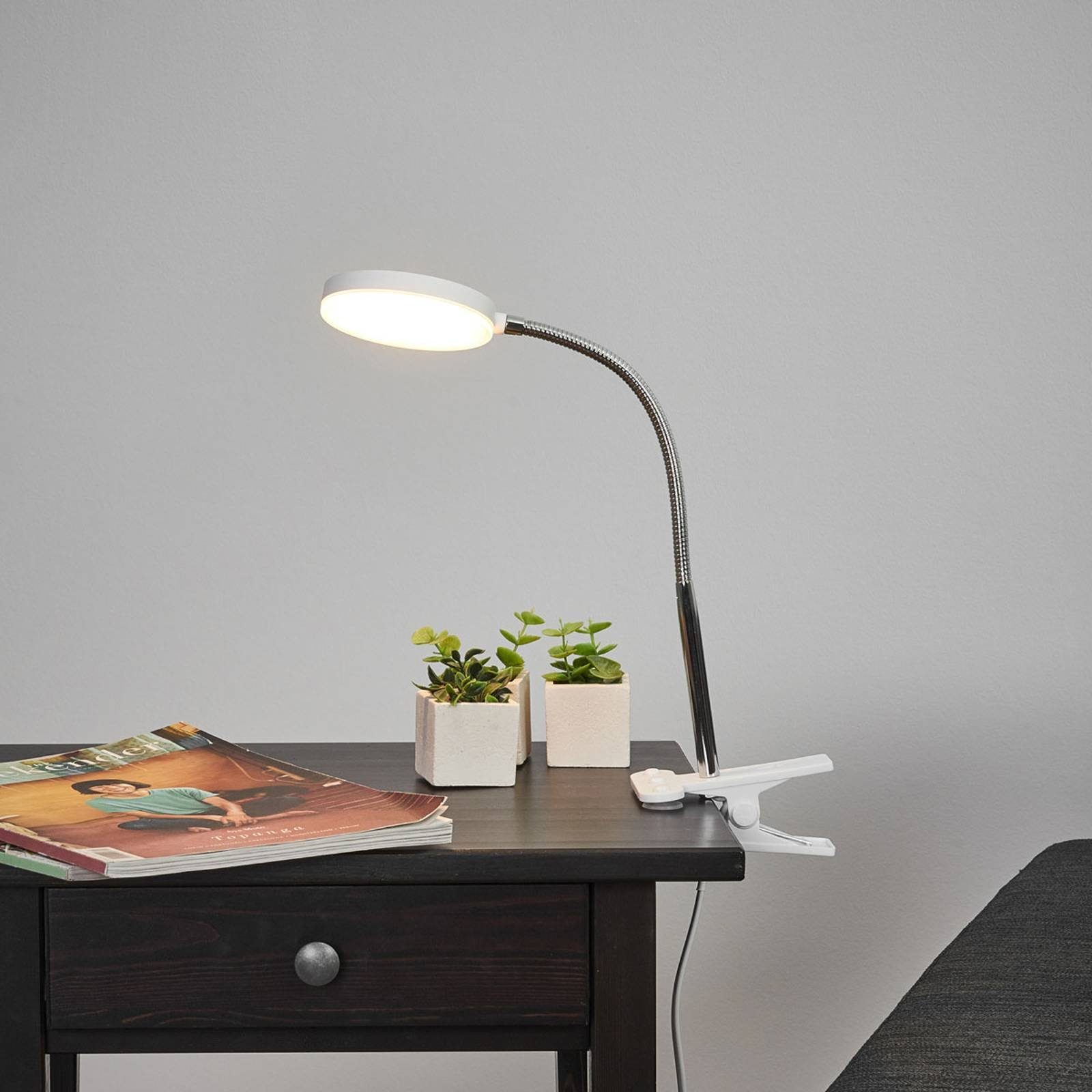 Lindby Klemmleuchte Milow, 1 x 4,8 W LED, warmweiß