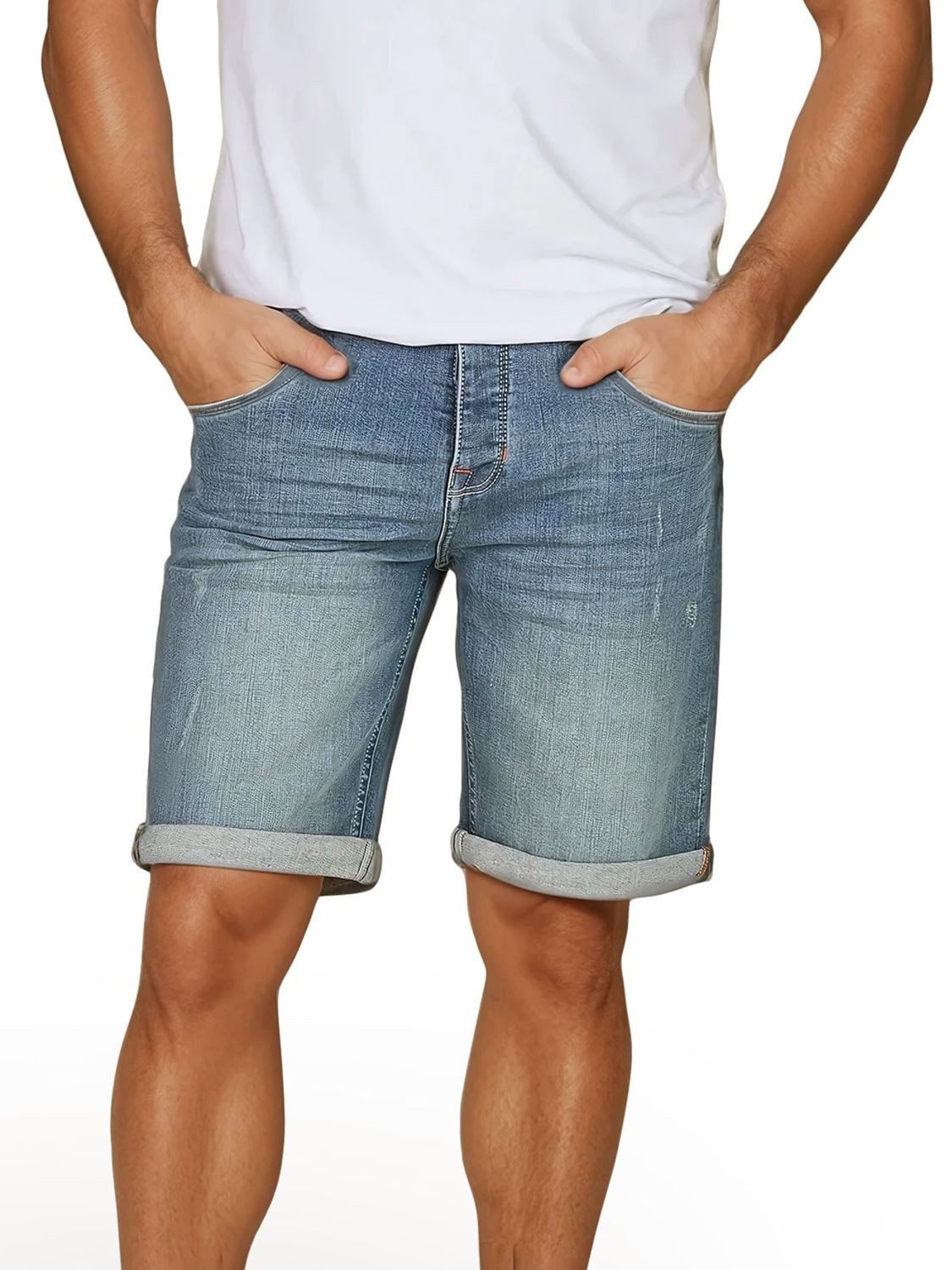 riverso Jeansshorts Herren Shorts RIVTom Regular Fit Bermudashorts mit Stretch
