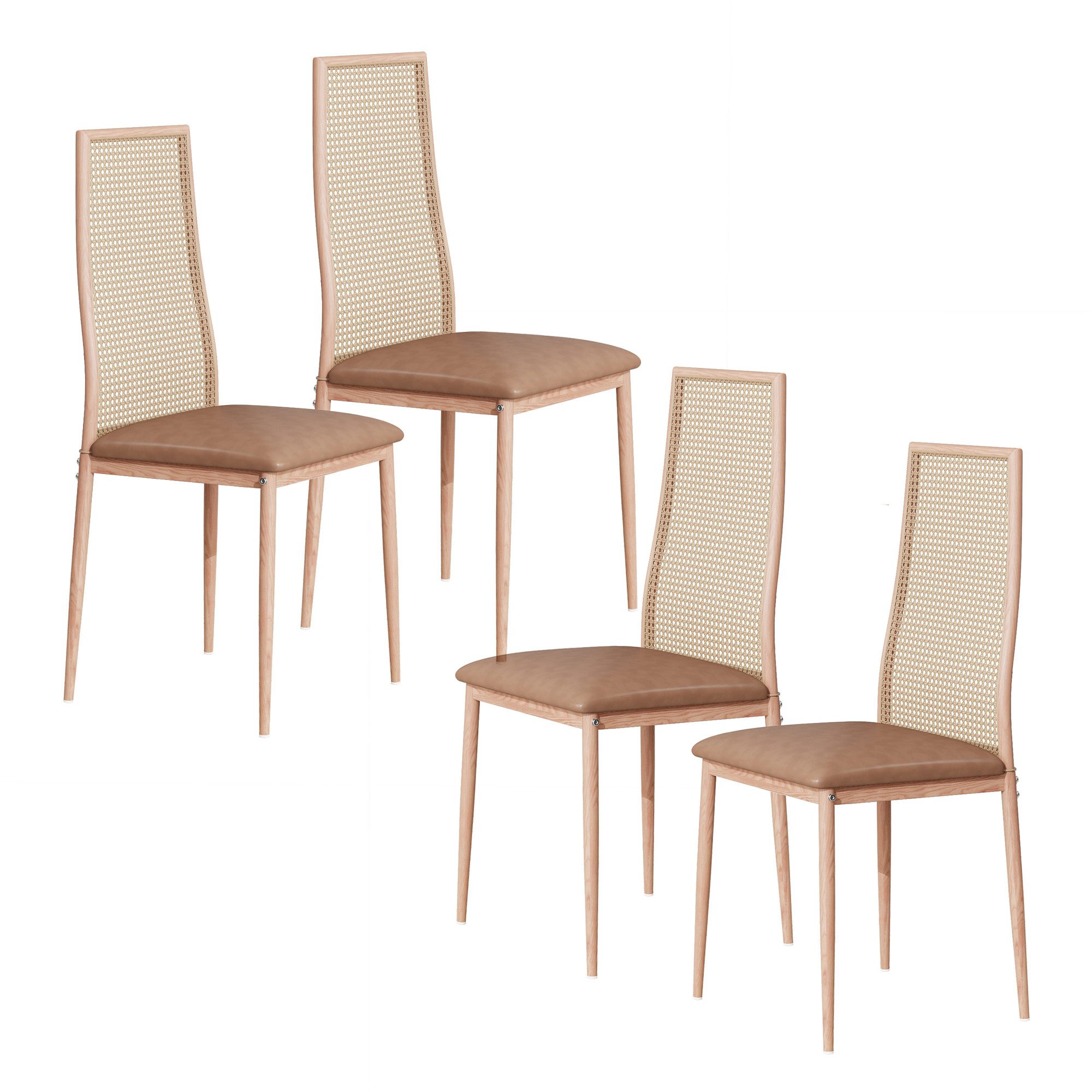 FUROKOY Stuhl Esszimmerstuhl Rattanstuhl Küchenstühle mit günstig online kaufen