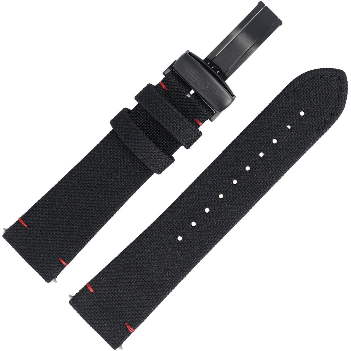 Victorinox Uhrenarmband 22mm Textil Schwarz 5241