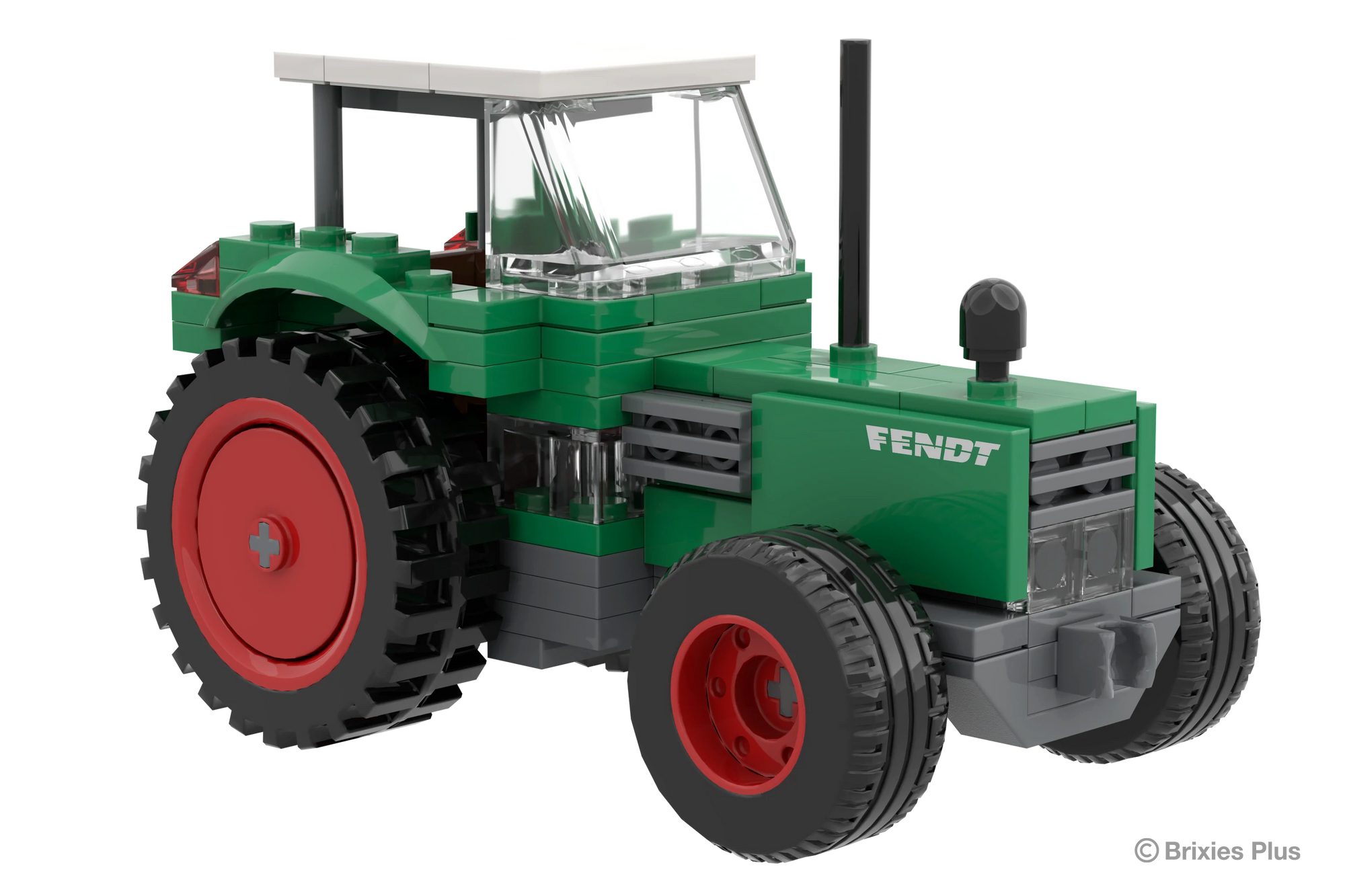 Brixies Bausteinsatz Brixies Plus Fendt 105 Classic Club Collection grün Konstruktionsspielsteine, kompatible Klemmbausteine
