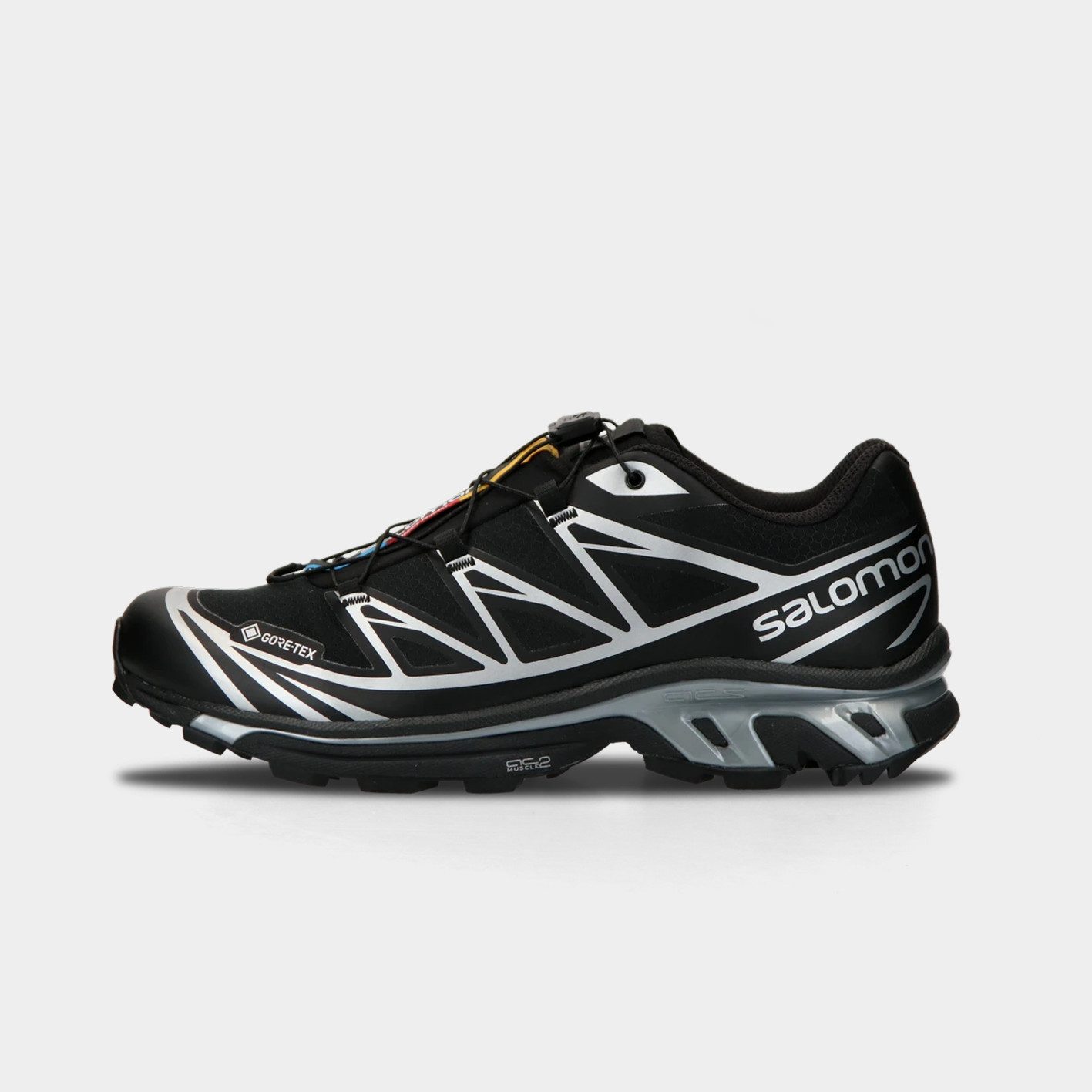 Salomon Salomon XT-6 GTX Black Silver XT6 GORE TEX Sneaker Sneaker GORE TEX