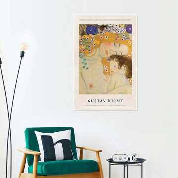 Posterlounge Poster Gustav Klimt, As Long as the Canvases are Empty, Babyzimmer Vintage Malerei