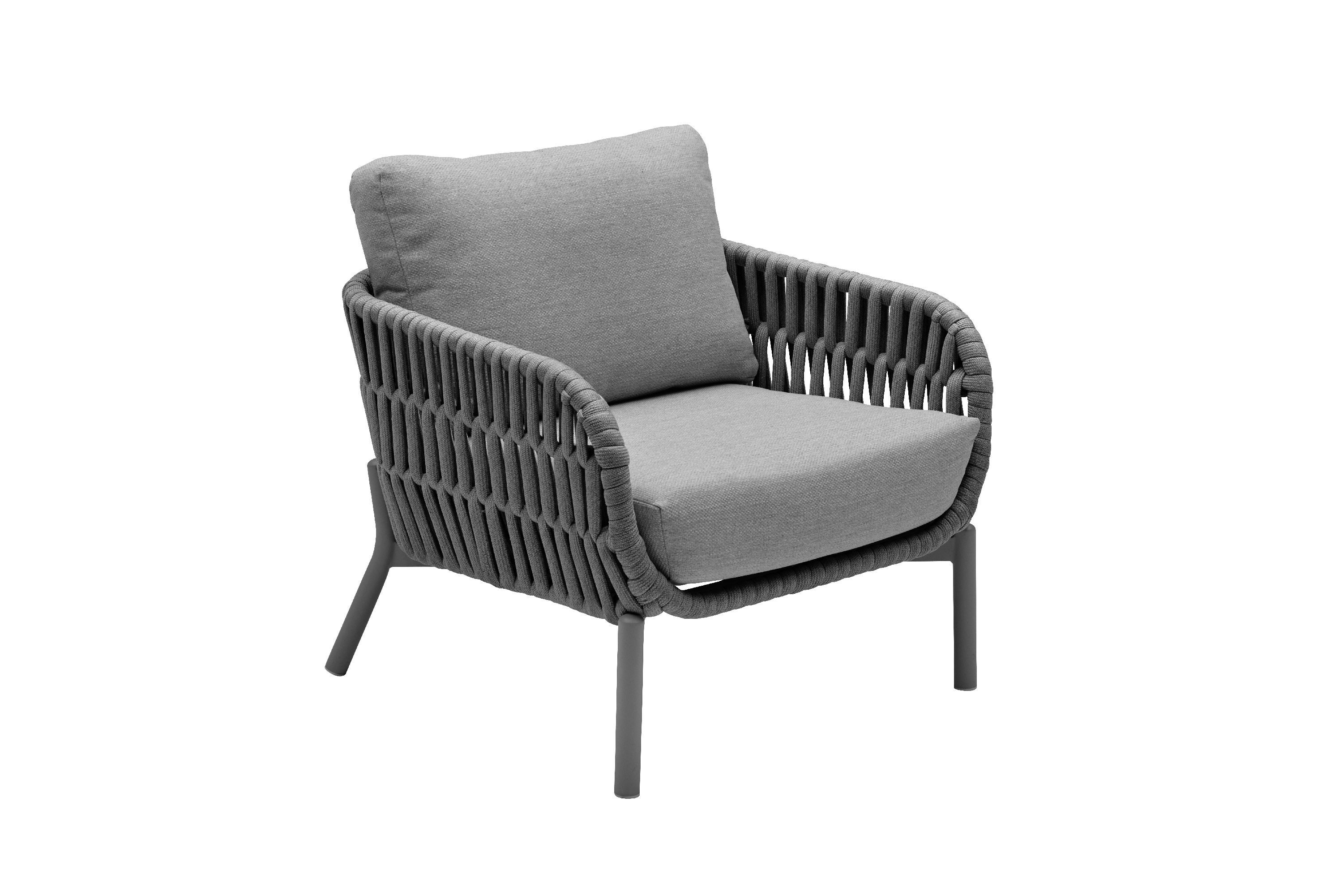 casa NOVA Gartenlounge-Set casa NOVA Gartensessel Siena BHT 82x67x82 cm grau Lounge-Sessel