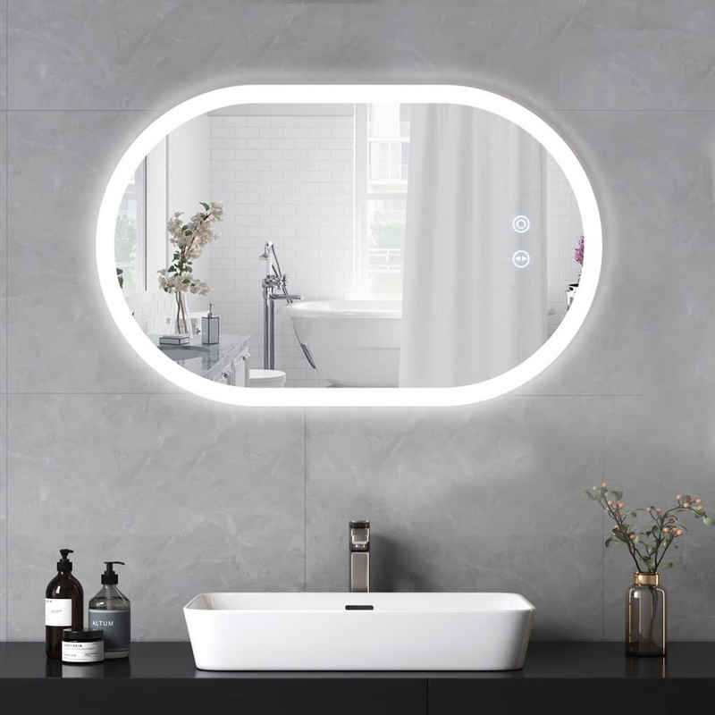 YOLEO Дзеркало для ванної кімнати Настінне дзеркало mit Touchschalter LED-Beleuchtung Дзеркало