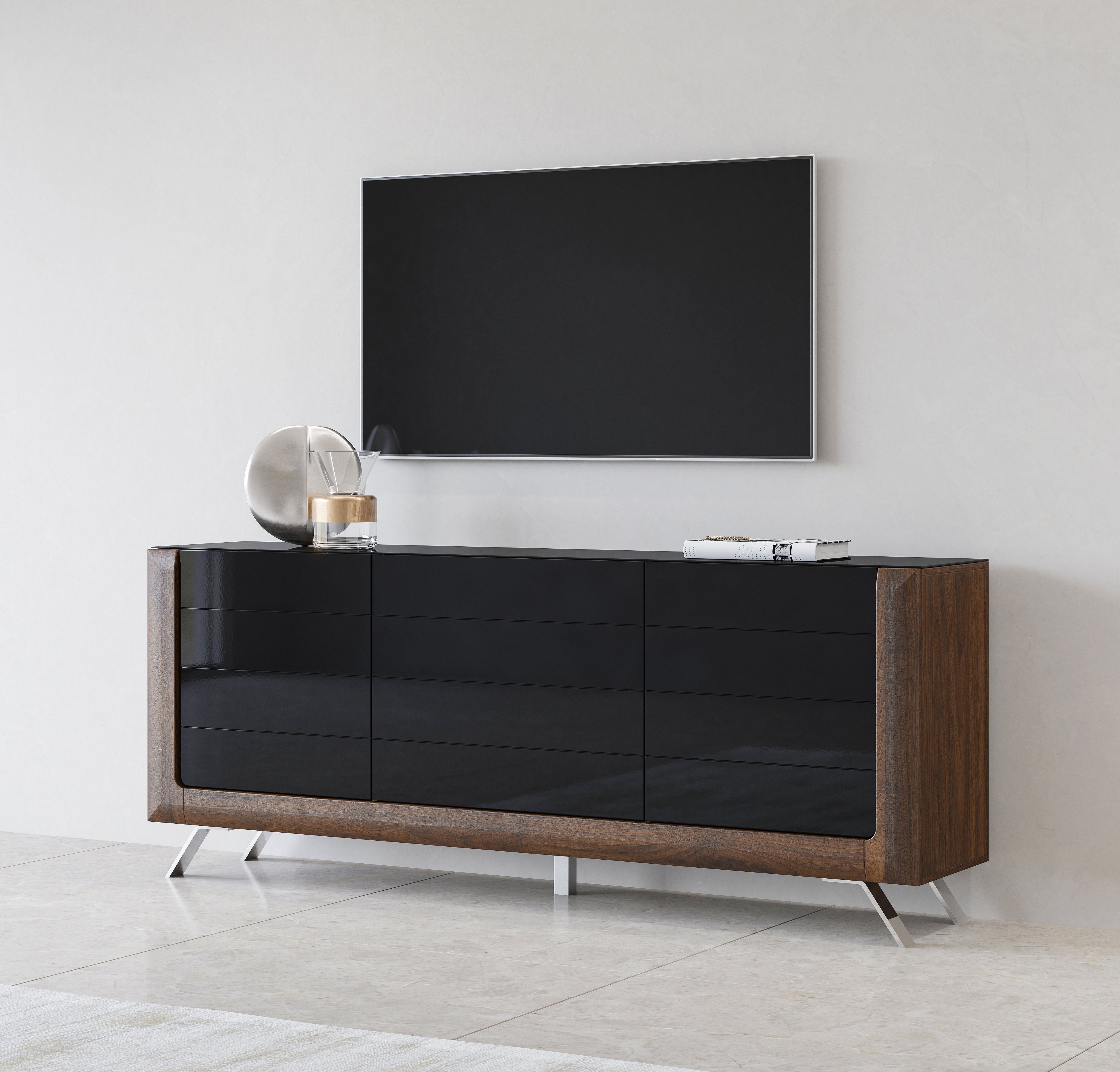 Leonique Sideboard Kasai, Breite 199 cm, mit 3 Türen