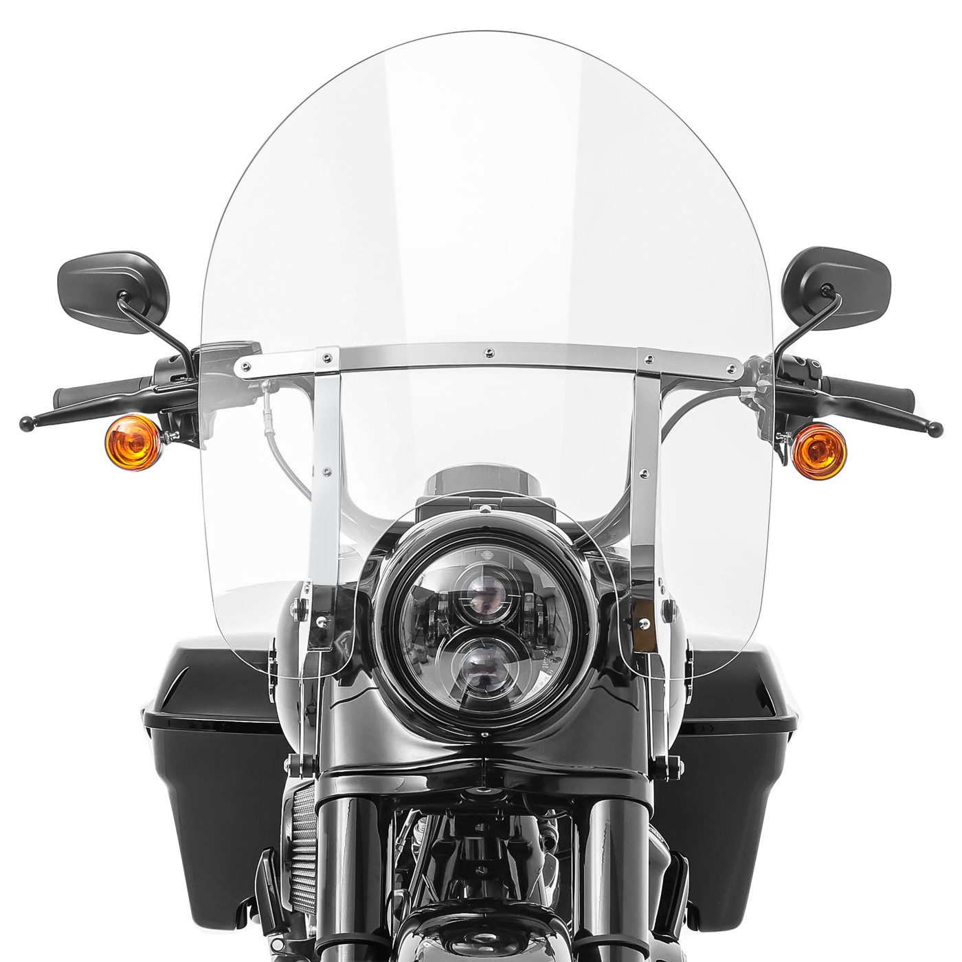 Craftride Motorradhelm-Visier Windschild Abnehmbar für Harley Davidson Road King / Classic/ Special