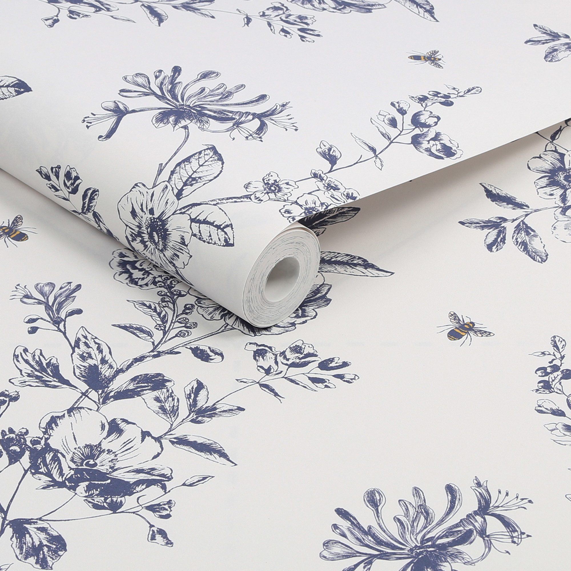 Joules Vliestapete Honey Floral, glatt, geblümt, (1 St), Design Tapeten