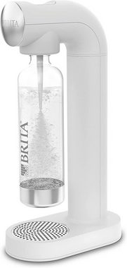 BRITA Wassersprudler sodaONE (weiss), (1x BRITA Wassersprudler inkl. 1x CO2-Zylinder & 1x Sprudlerflasche), inkl. 1 PET-Flasche und 1 CO2-Zylinder