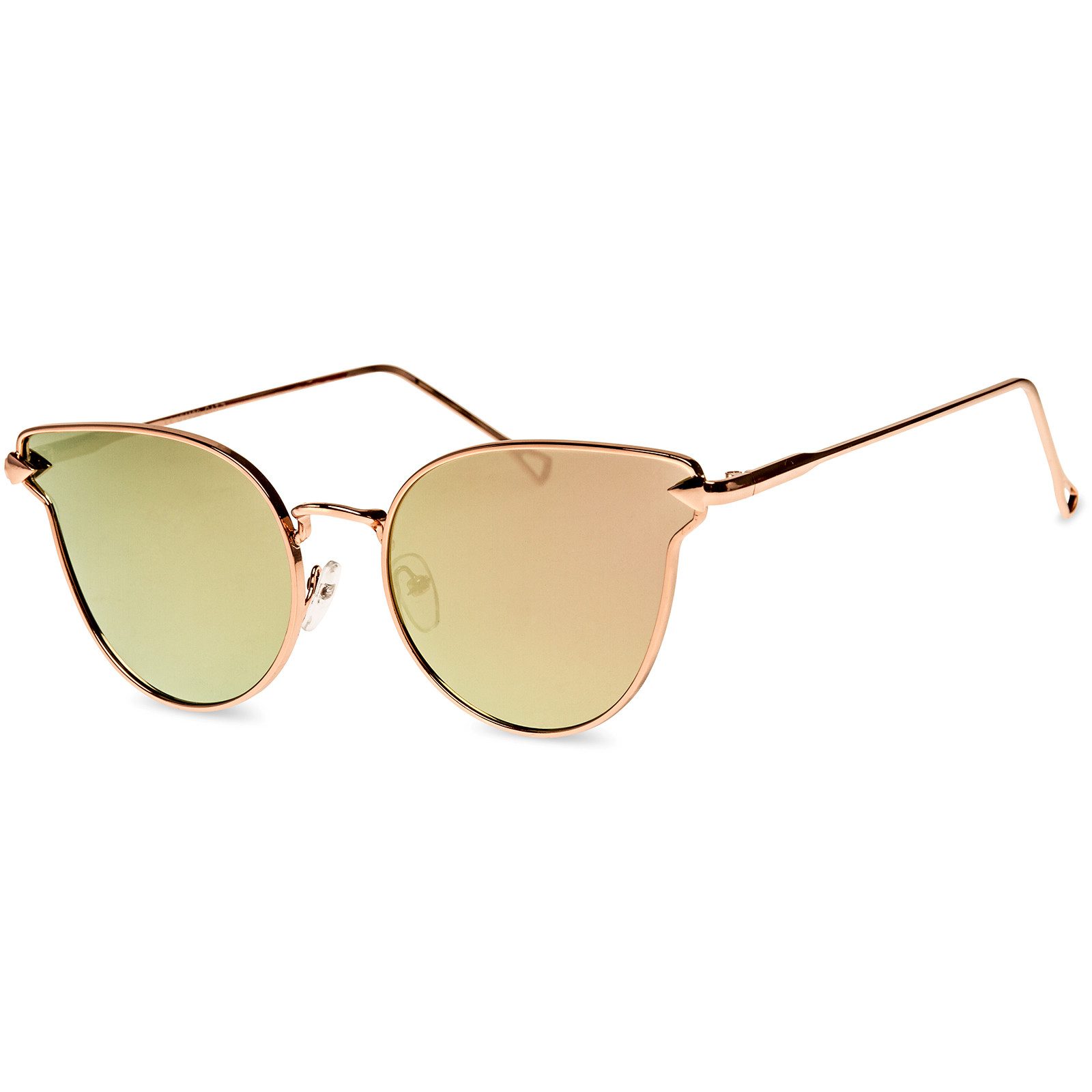Caspar Sonnenbrille SG043 große Damen Cat Eye Katzenauge Sonnenbrille
