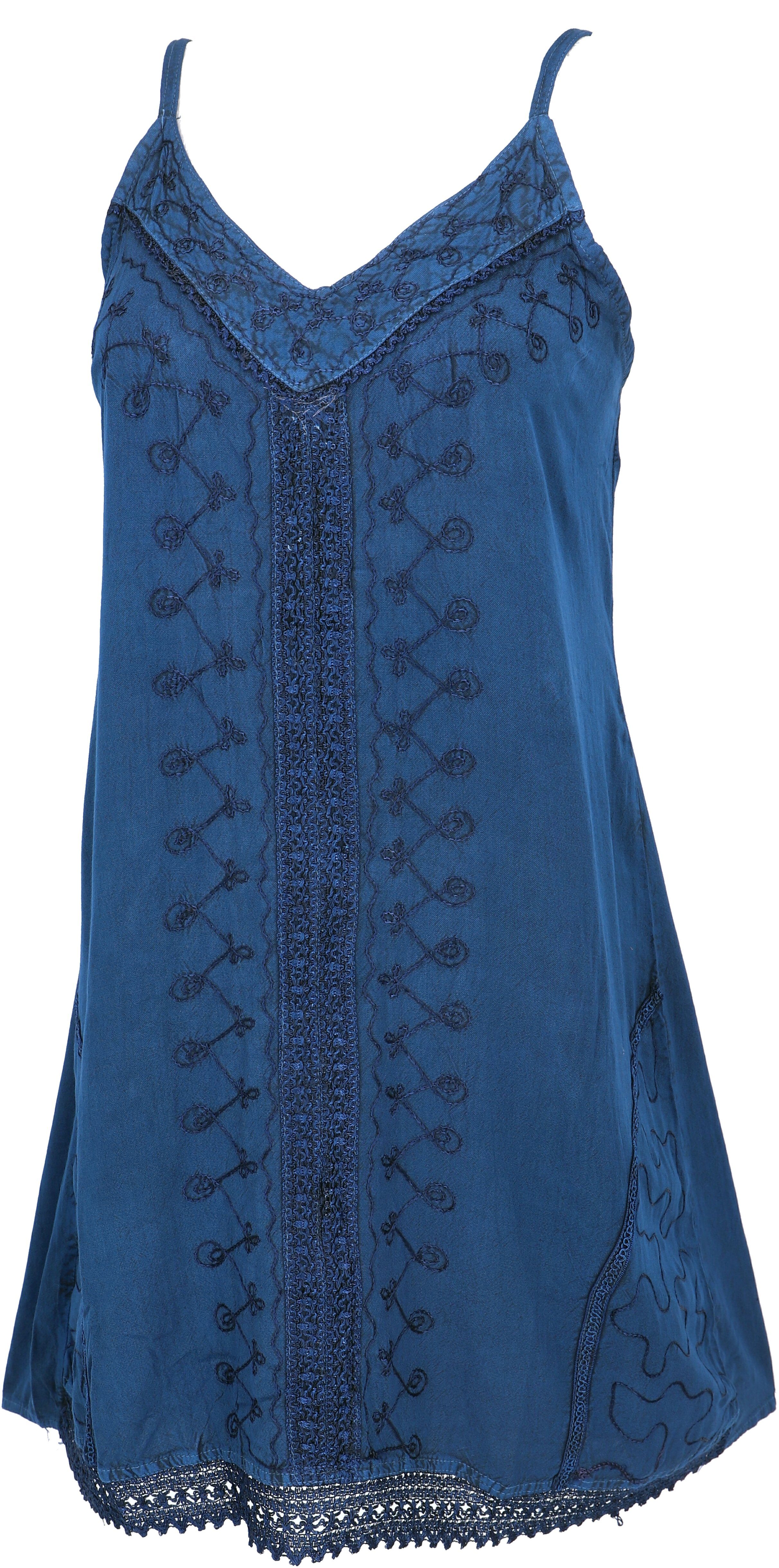 Guru-Shop Midikleid Besticktes indisches Boho Kleid, günstig online kaufen