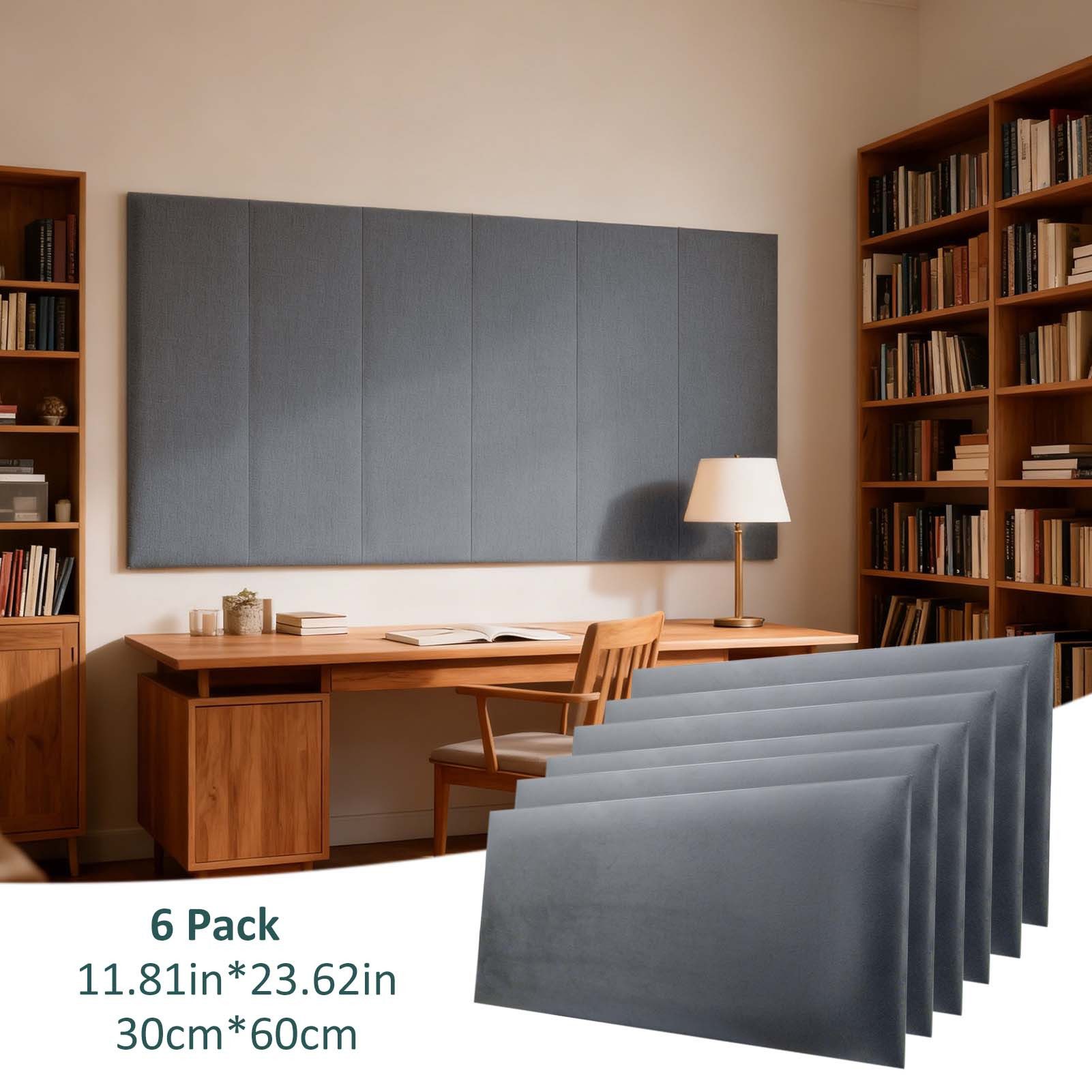 Mejale Wandpolster Wandkissen Wandmontiertes 3D gepolsterte für Schlafzimmer 30x60cm, (6 St)