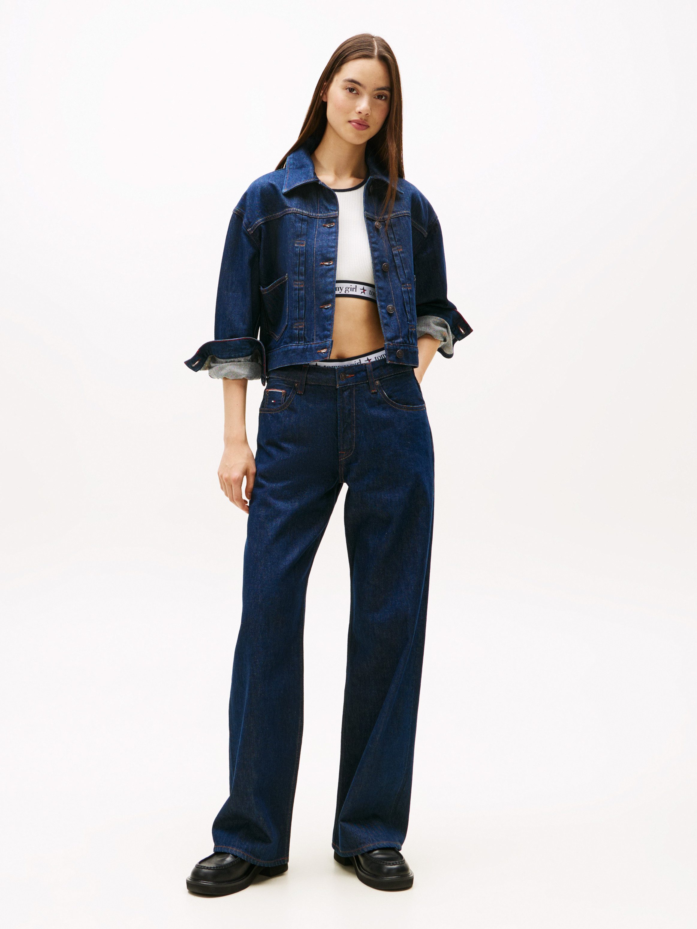 Tommy Jeans Relax-fit-Jeans MIA MR RLXD STR in blauer Waschung, mit Hammerschlaufe, Mid Rise – Bild 3 von 5